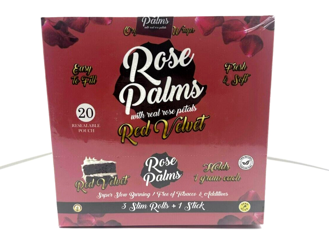 Red Velvet Rose Petals & Palm Leaf Original (Free 50 PC Assorted Lighters)