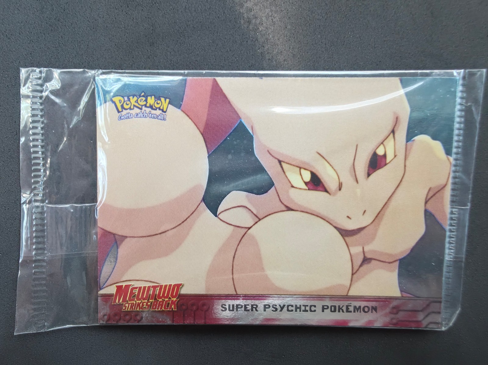 1999 Topps Pokemon Mewtwo #0 Holo Promo Sealed Super Psychic First Movie