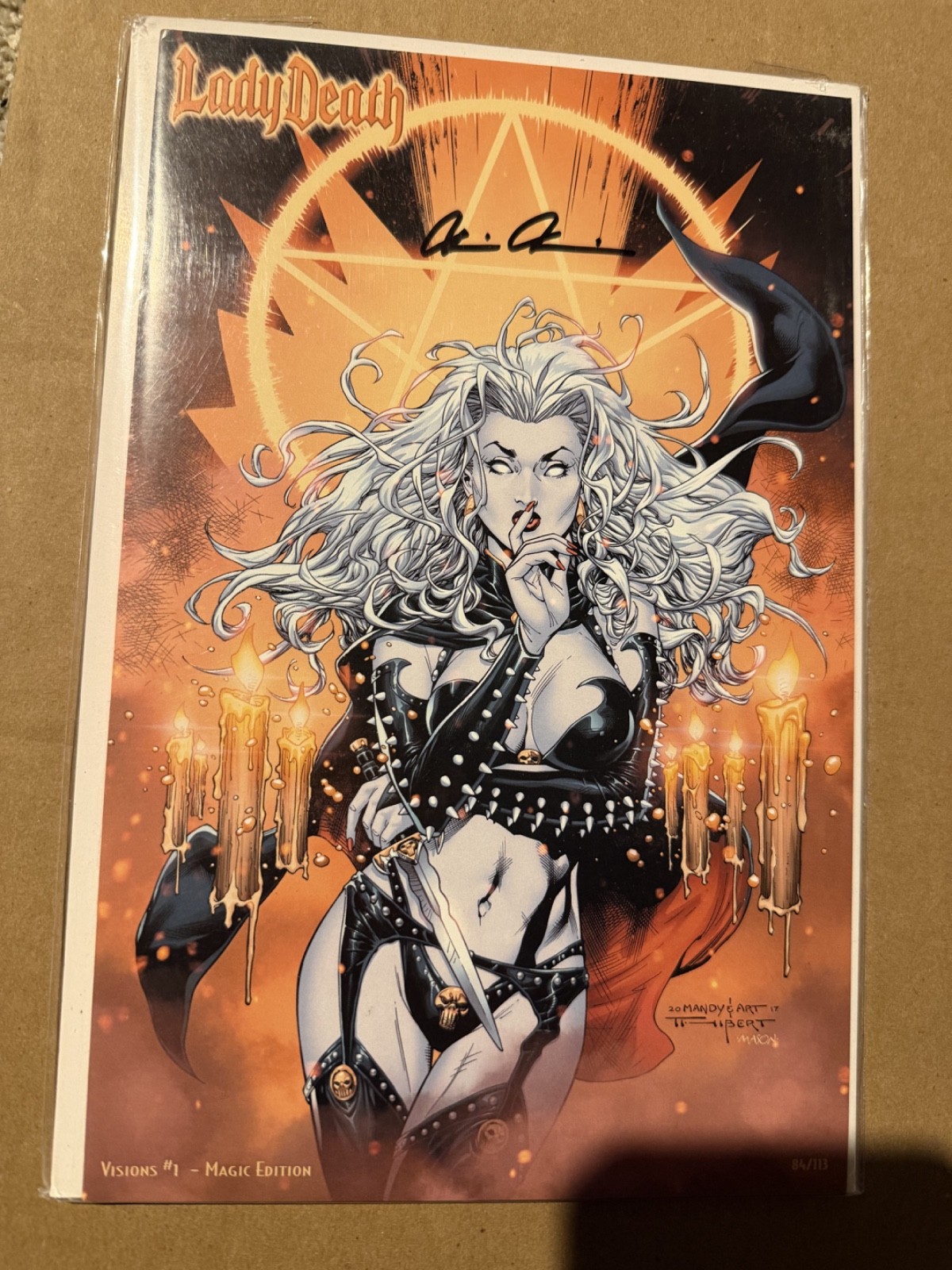 Lady Death Visions #1 Magic Edition 84/113 SIGNED Brian Pulido
