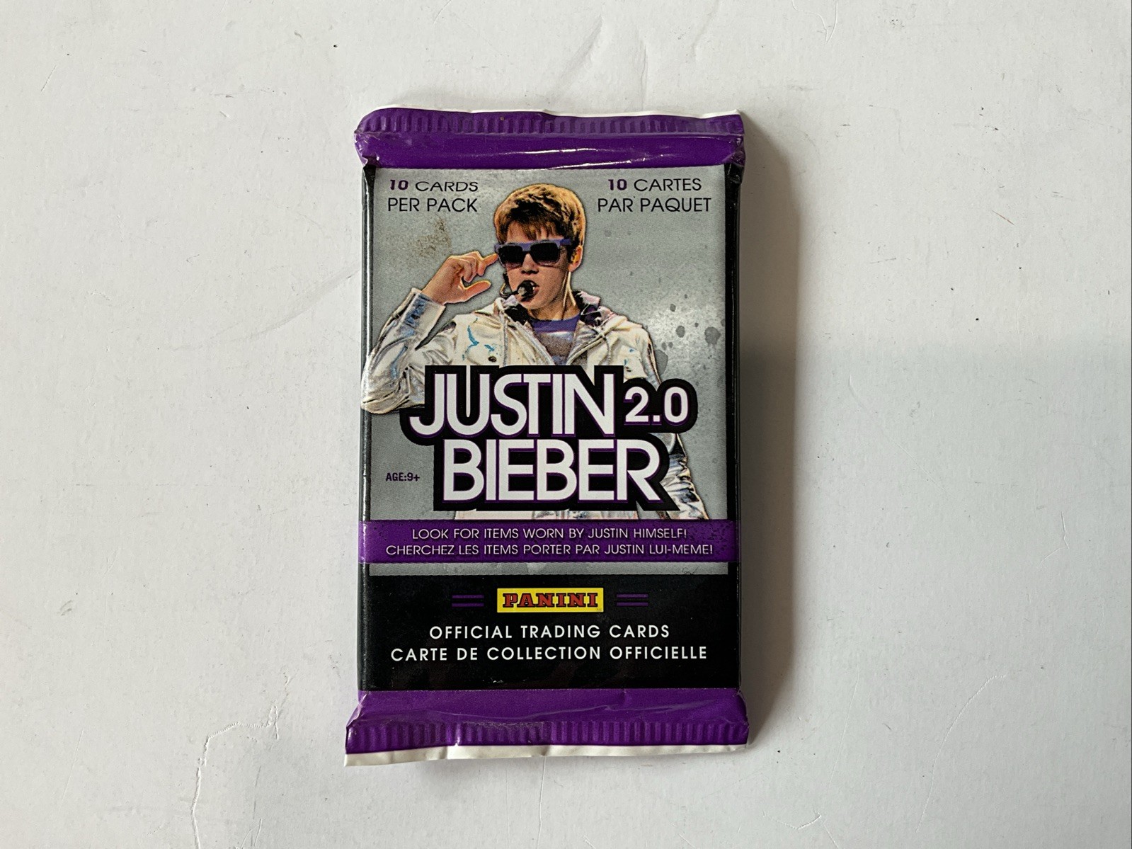 Justin Bieber 2.0 Panini Official Trading Cards 10 Cards Per Pack Justin Bieber 2.0 Panini Official Trading Cards 10 Cards Per Pack