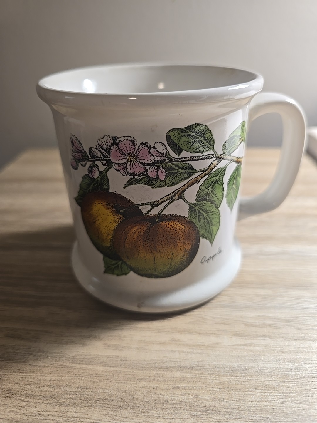 Lauffer Vintage Mug Apple Cider Orchard Stoneware Japan Lauffer Vintage Mug Apple Cider Orchard Stoneware Japan