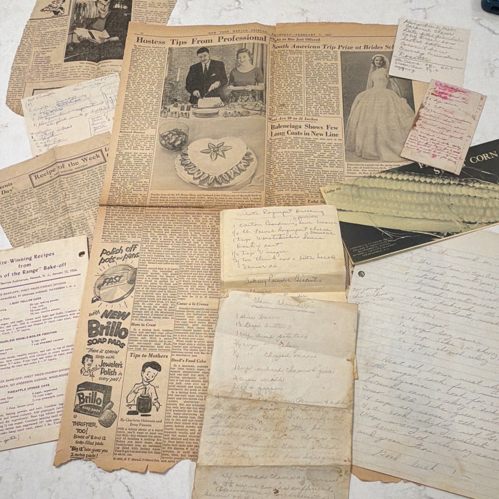 Vintage 1950s New Jersey Culinary Ephemera Lot 20+pc PSE&G Bake-Off Herald Trib Vintage 1950s New Jersey Culinary Ephemera Lot 20+pc PSE&G Bake-Off Herald Trib