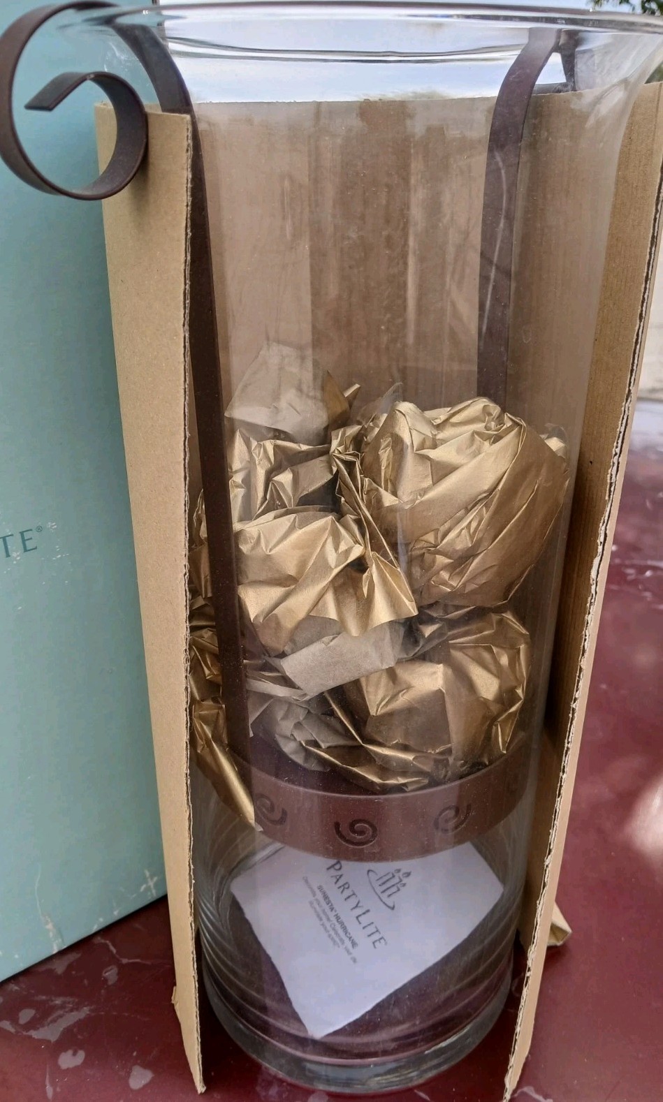 Partylite Sunesta P8937-13" Hurricane W/Stand-IN ORIG BOX-EXCELLENT COND-EXTRAS Partylite Sunesta P8937-13" Hurricane W/Stand-IN ORIG BOX-EXCELLENT COND-EXTRAS