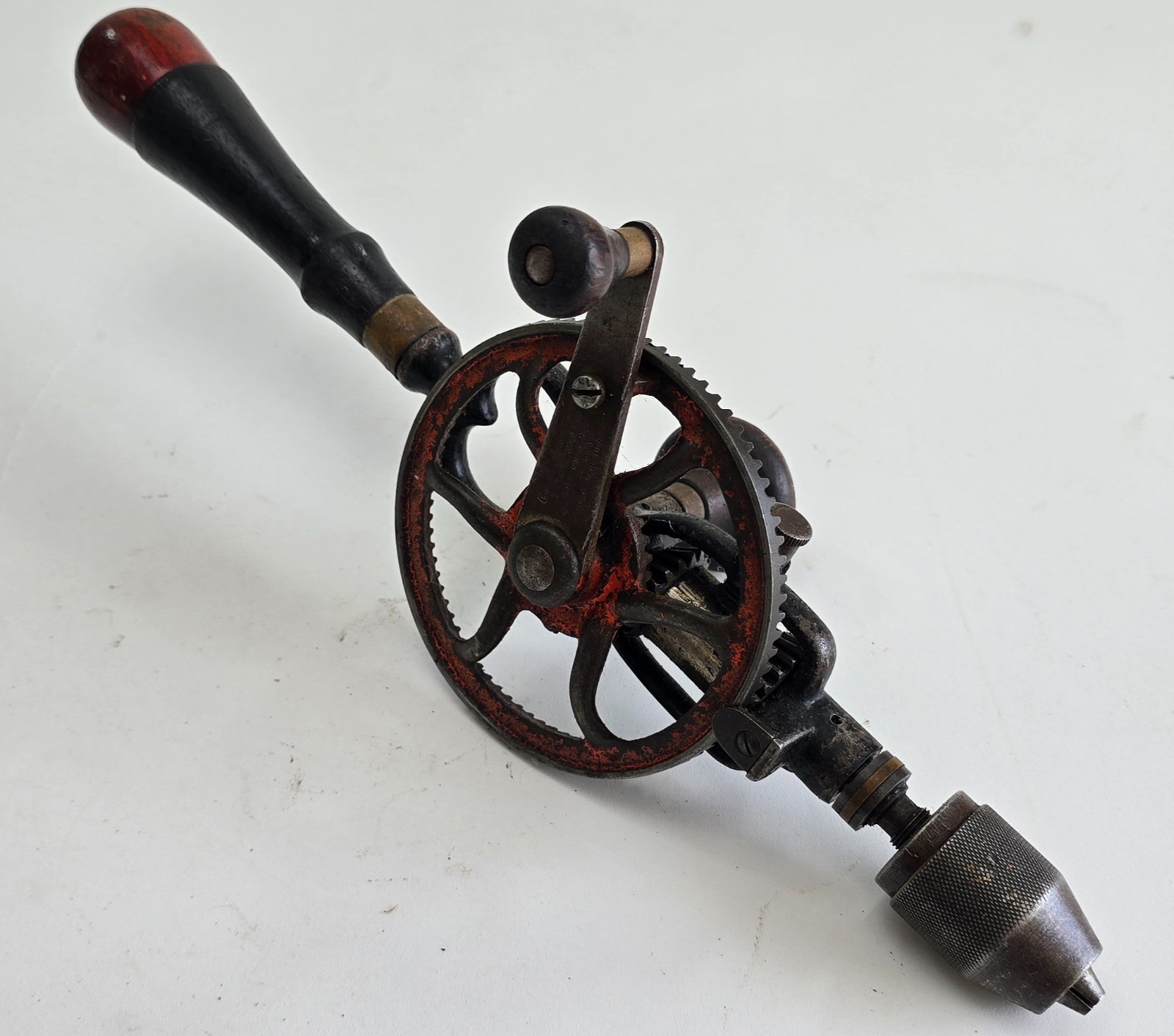 Antique Goodell Pratt Hand Drill Eggbeater Drill Greenfield MA USA Pat 1896 VTG Antique Goodell Pratt Hand Drill Eggbeater Drill Greenfield MA USA Pat 1896 VTG