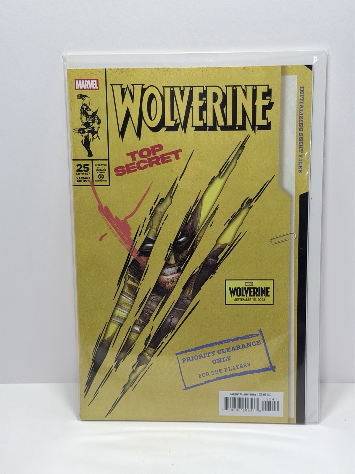Wolverine #25 Top Secret Variant 2026 Signed Jock NYCC Marvel Comics