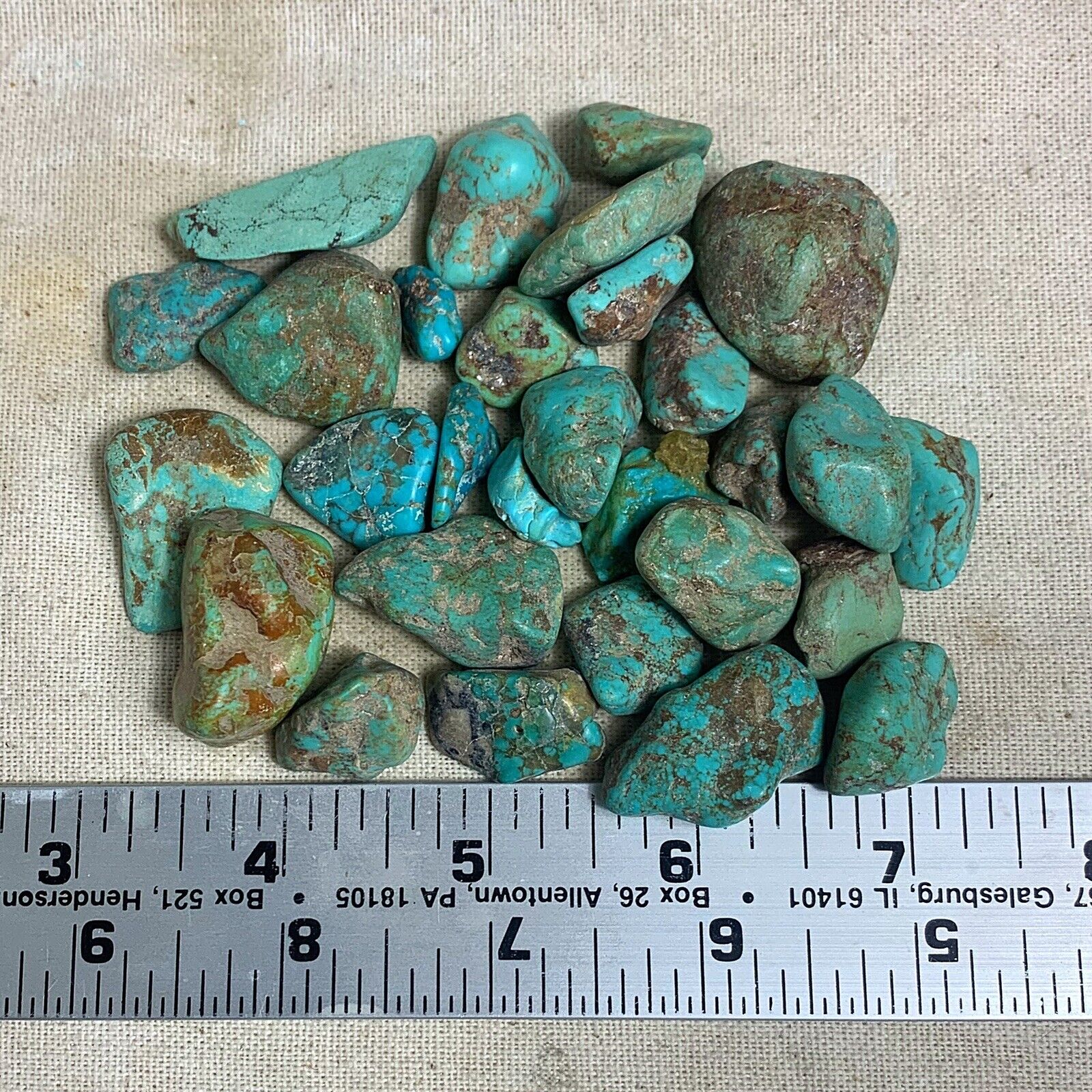 Old Stock Southwest Turquoise Rough Stone Nugget Slab Gem 625 Ct Lot 20-18