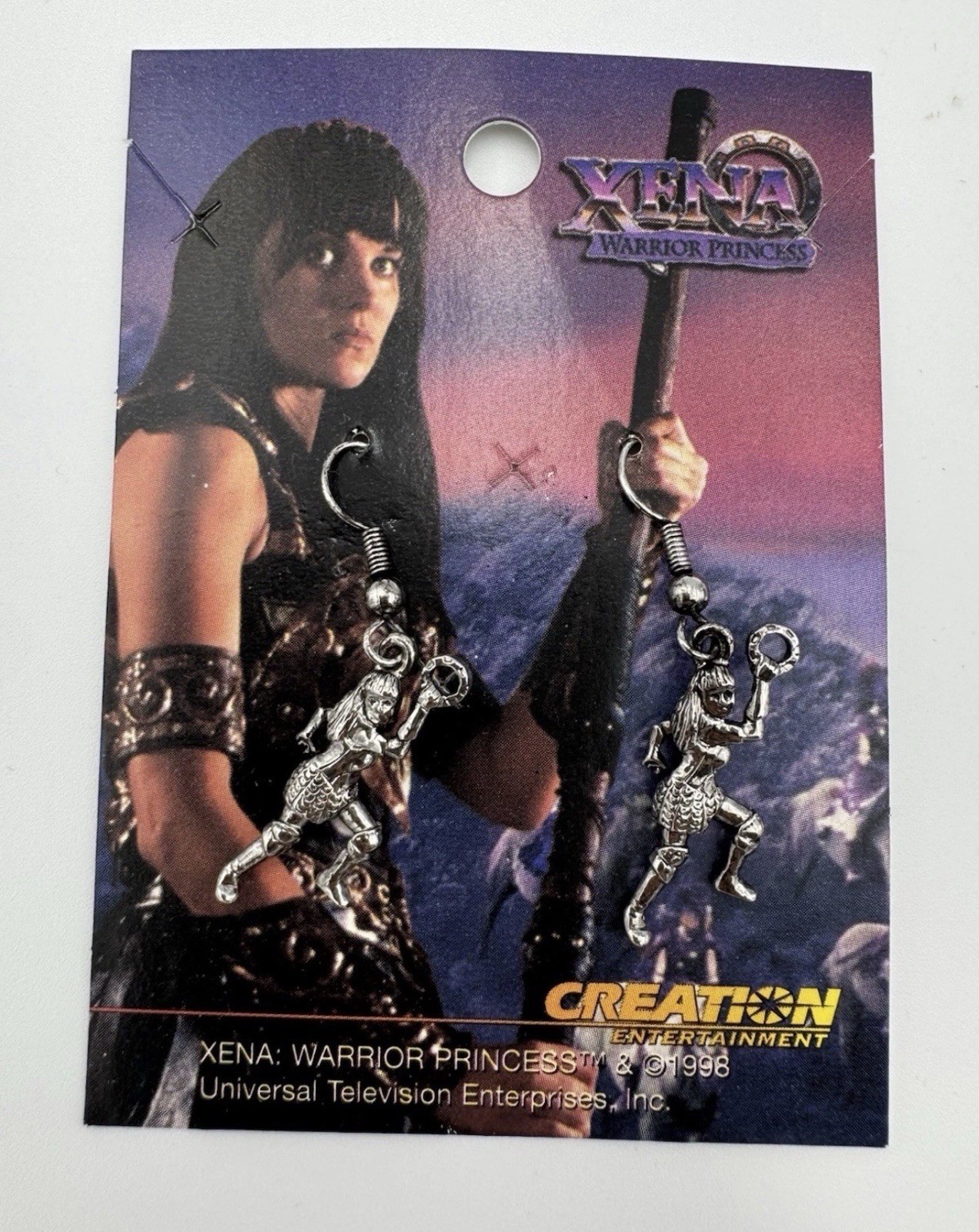 Xena Warrior Princess Earrings 1998 Creation Ent Official Jewelry