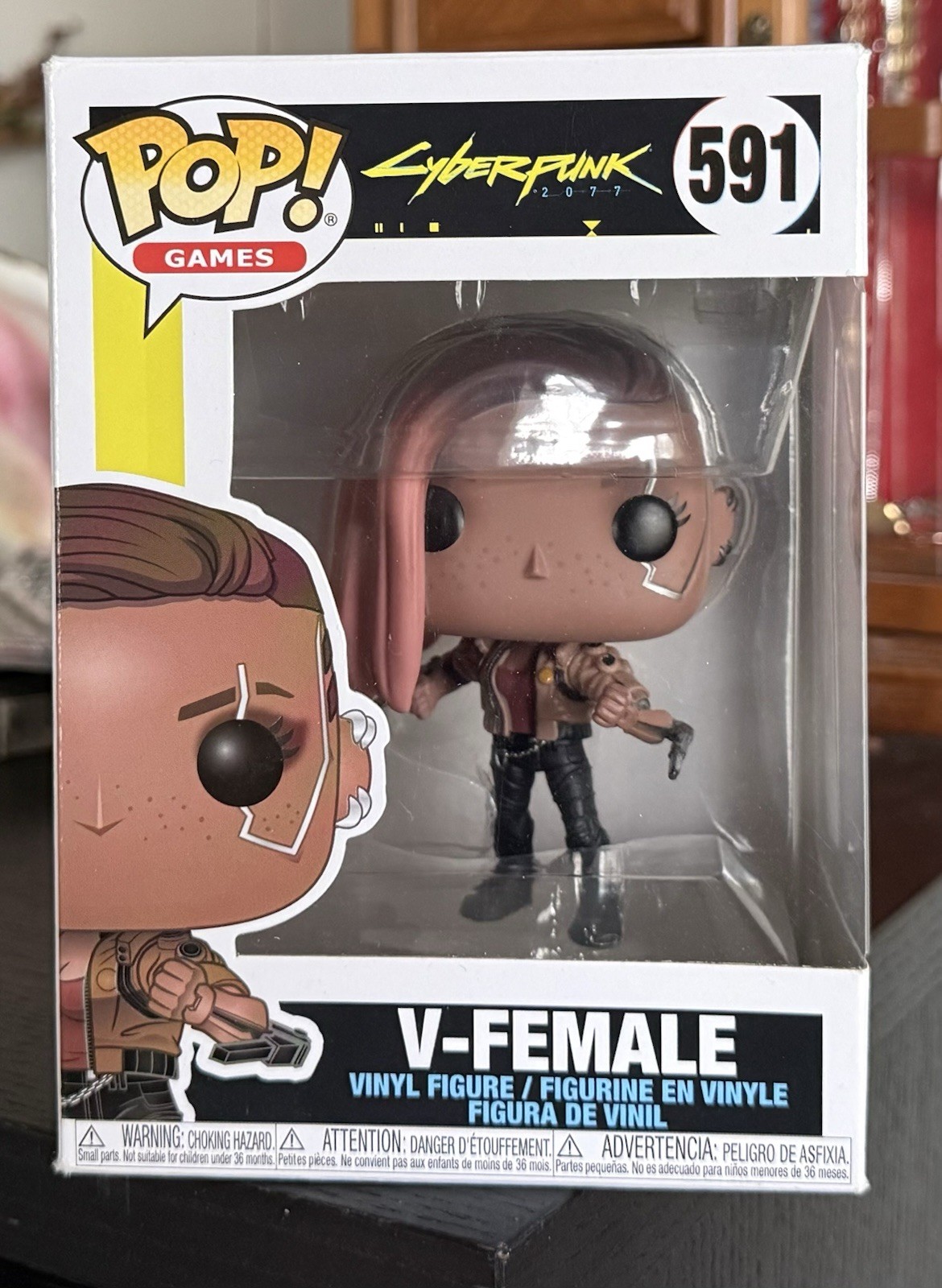 VAULTED Funko Pop Games: V-FEMALE #591 (Cyberpunk 2077 Game) w/Protector VAULTED Funko Pop Games: V-FEMALE #591 (Cyberpunk 2077 Game) w/Protector