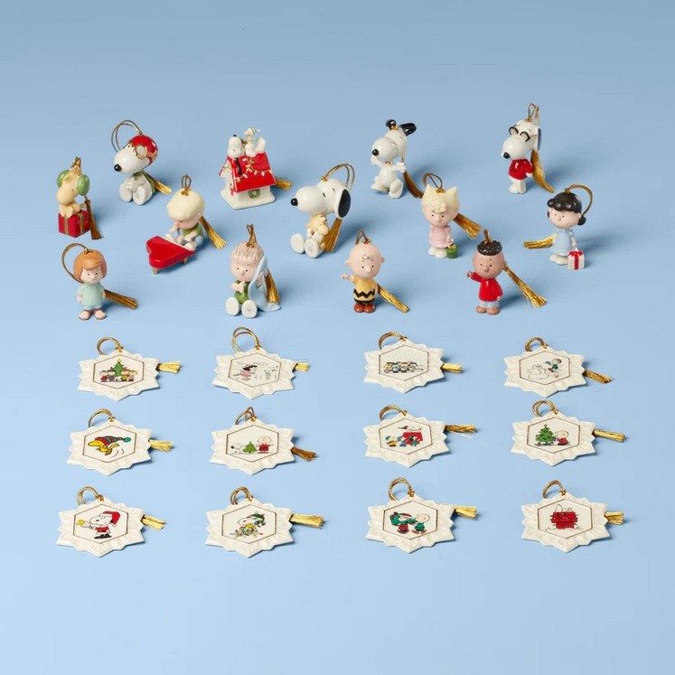 Lenox China PEANUTS 75th ANNIVERSARY Advent Calendar N/O