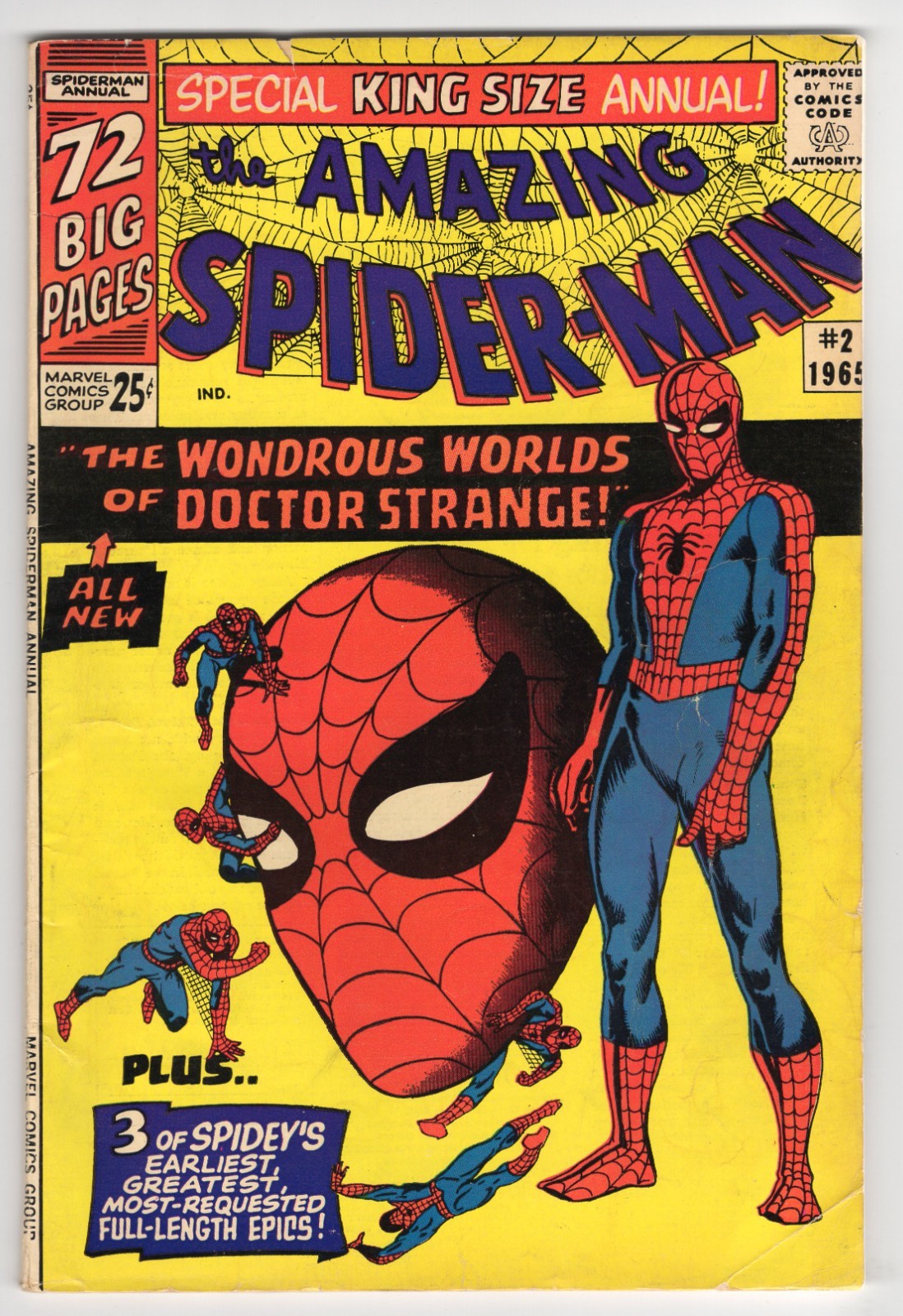 Amazing Spider-Man Annual 2 1965 Marvel Comics VG 4.0 1st App Xandu Dr. Strange Amazing Spider-Man Annual 2 1965 Marvel Comics VG 4.0 1st App Xandu Dr. Strange