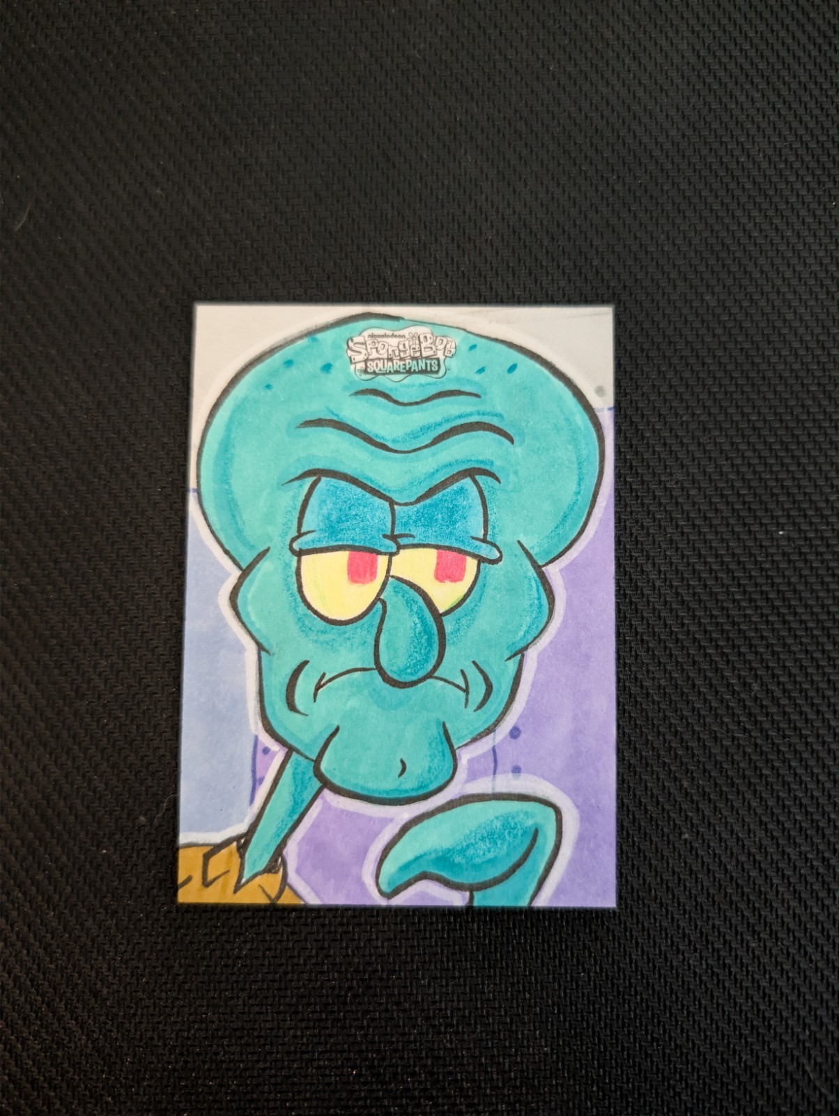 2025 Topps Chrome SpongeBob Handsome Squidward 1/1 Sketch Robert Garcia 2025 Topps Chrome SpongeBob Handsome Squidward 1/1 Sketch Robert Garcia
