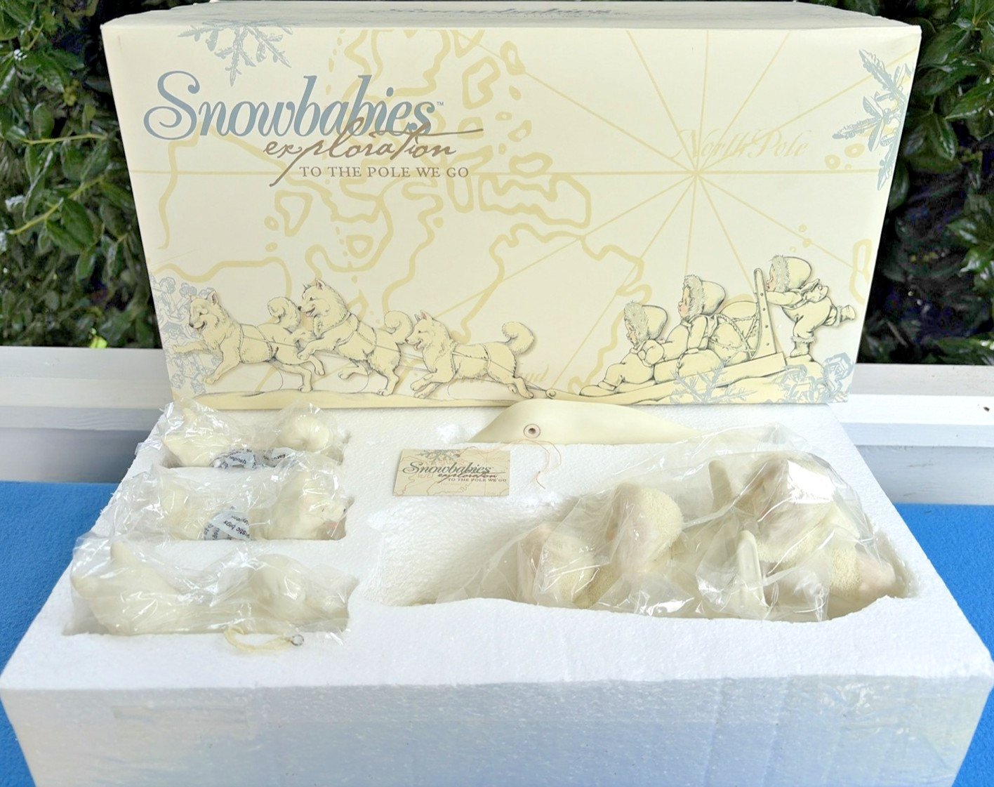 RARE NIB DEPT 56 SNOWBABIES EXPLORATION TO THE POLE WE GO FIGURINE 798867-READ- RARE NIB DEPT 56 SNOWBABIES EXPLORATION TO THE POLE WE GO FIGURINE 798867-READ-
