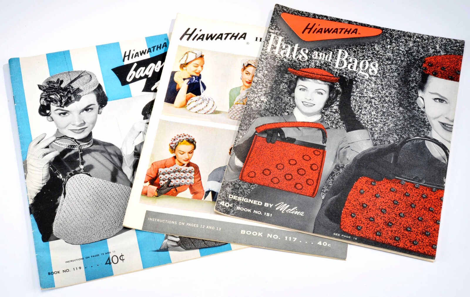 3 - 1955 - 1954 VINTAGE Hiawatha Catalogs Hats & Bags MCM - Mid Century Modern 3 - 1955 - 1954 VINTAGE Hiawatha Catalogs Hats & Bags MCM - Mid Century Modern