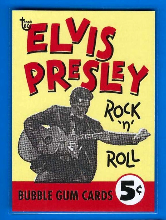 1956 ELVIS TOPPS 2018 Wrapper art cards #49 Card in series IN TOP LOADER 1956 ELVIS TOPPS 2018 Wrapper art cards #49 Card in series IN TOP LOADER