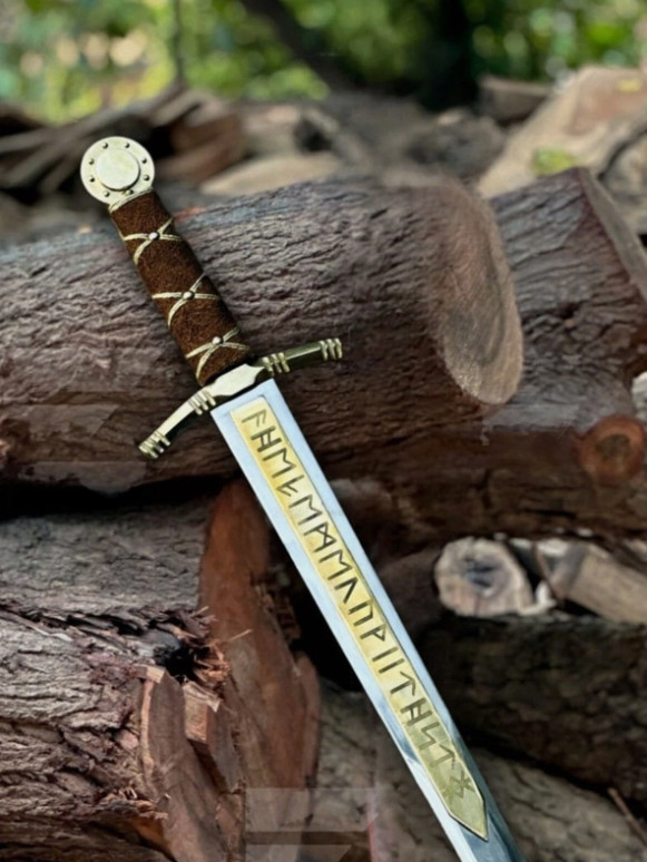 Handmade Merlin Excalibur Sword Cosplay King Arthur Knight Templar Sword Handmade Merlin Excalibur Sword Cosplay King Arthur Knight Templar Sword