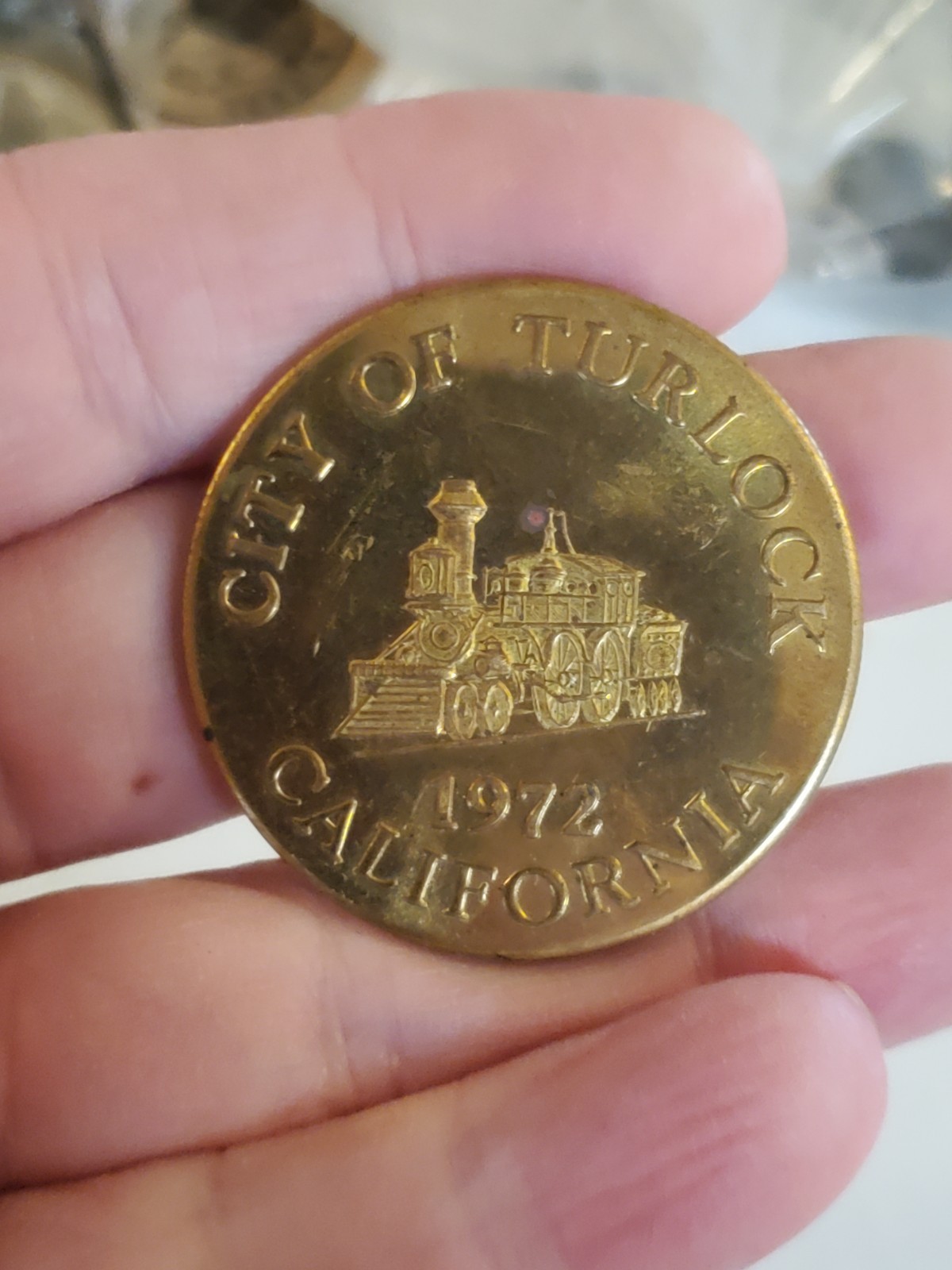 City of Turlock, California souvenir token 1972 City of Turlock, California souvenir token 1972
