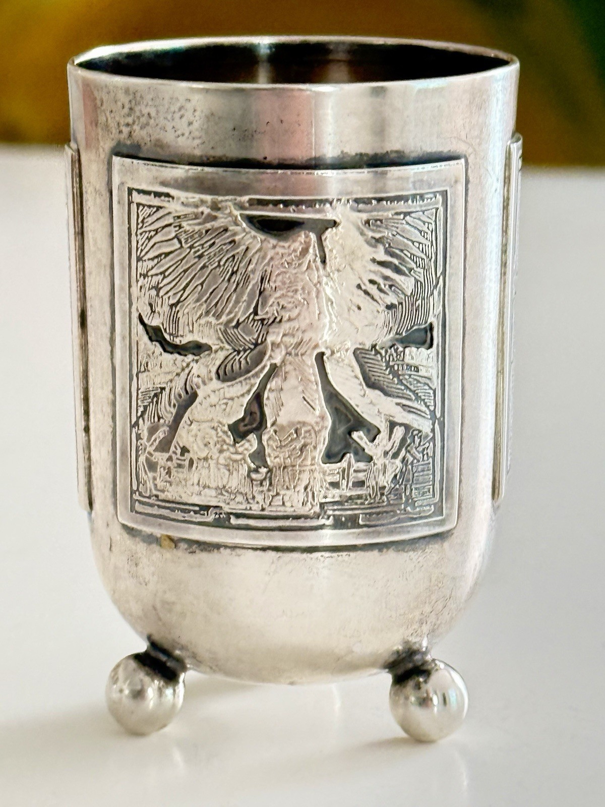 Rare Sterling Silver WW1 German Luftwaffe Honor Cup Goblet Ehrenbecher 5.84 Troy