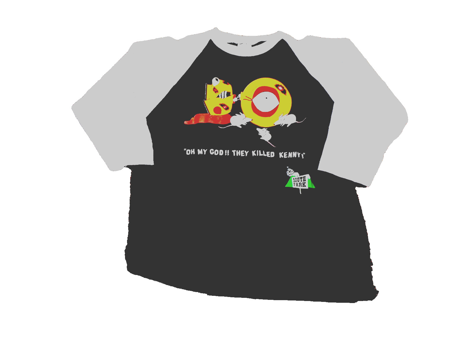 New Vintage South Park Baseball Shirt "Oh My God They Killed Kenny" Size XL