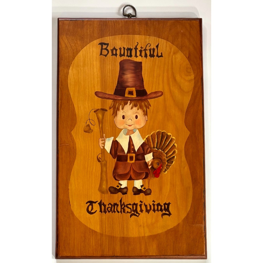 Vintage Thanksgiving Wood Plaque Bountiful Harvest Sign Rustic Americana Decor Vintage Thanksgiving Wood Plaque Bountiful Harvest Sign Rustic Americana Decor