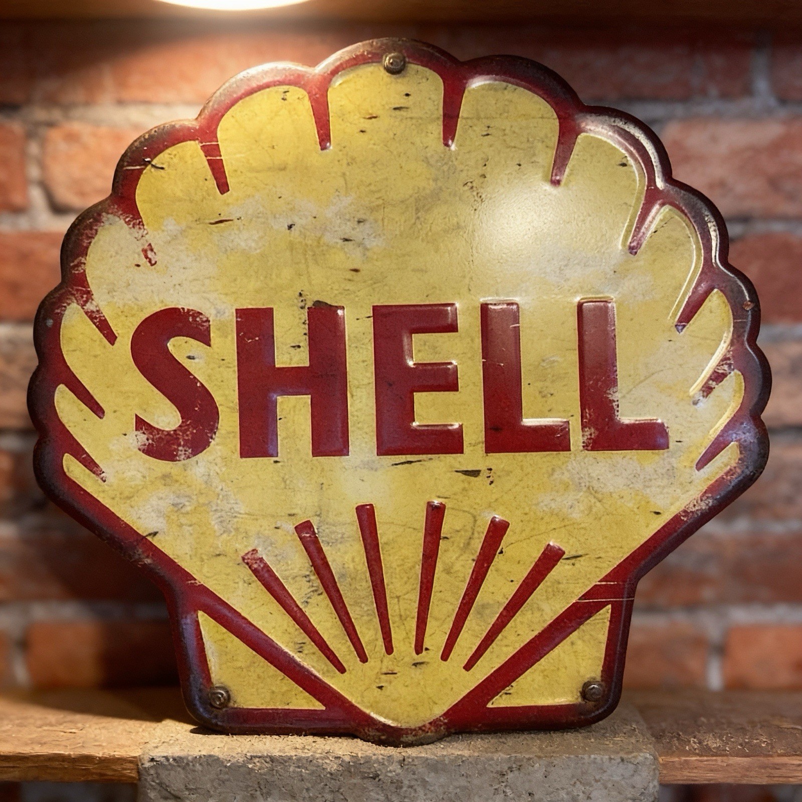 15"X15" Retro Style Metal "Shell Oil" Advertising Sign...Ships Free 15"X15" Retro Style Metal "Shell Oil" Advertising Sign...Ships Free