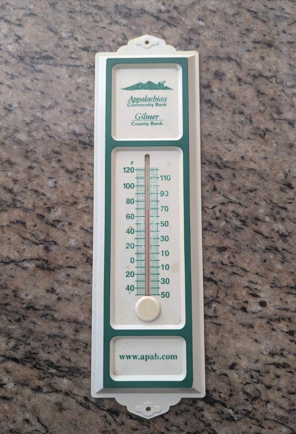 Vintage MORCO Thermometer Appalachian Community Bank Gilmer Ellijay Georgia GA Vintage MORCO Thermometer Appalachian Community Bank Gilmer Ellijay Georgia GA