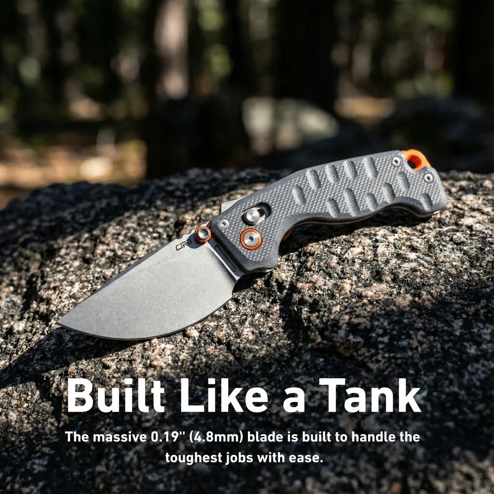 CJRB Doubletap Folding Knife 3⅞" D2 Tool Steel Drop Point Blade Blue G10 Handle CJRB Doubletap Folding Knife 3⅞" D2 Tool Steel Drop Point Blade Blue G10 Handle