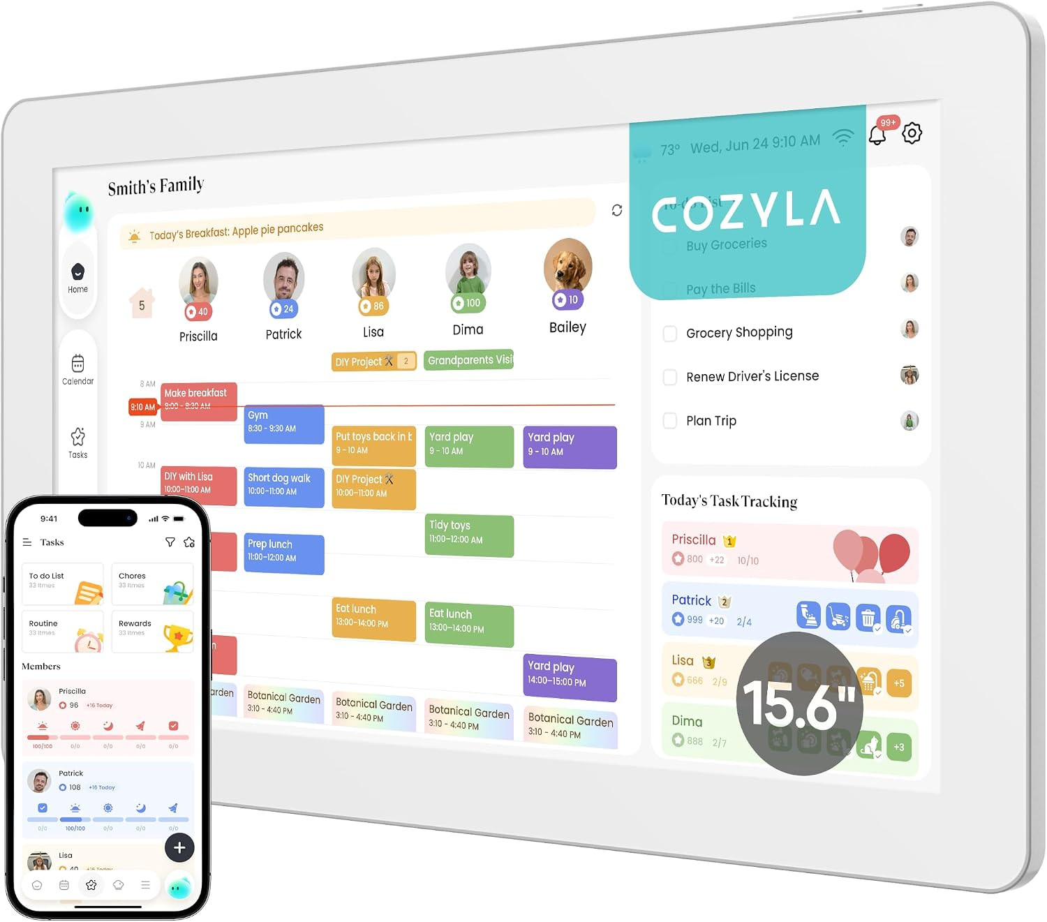 Cozyla Calendar Neo-15.6" Smart Digital Calendar Wall Touch Screen & Desk Cozyla Calendar Neo-15.6" Smart Digital Calendar Wall Touch Screen & Desk