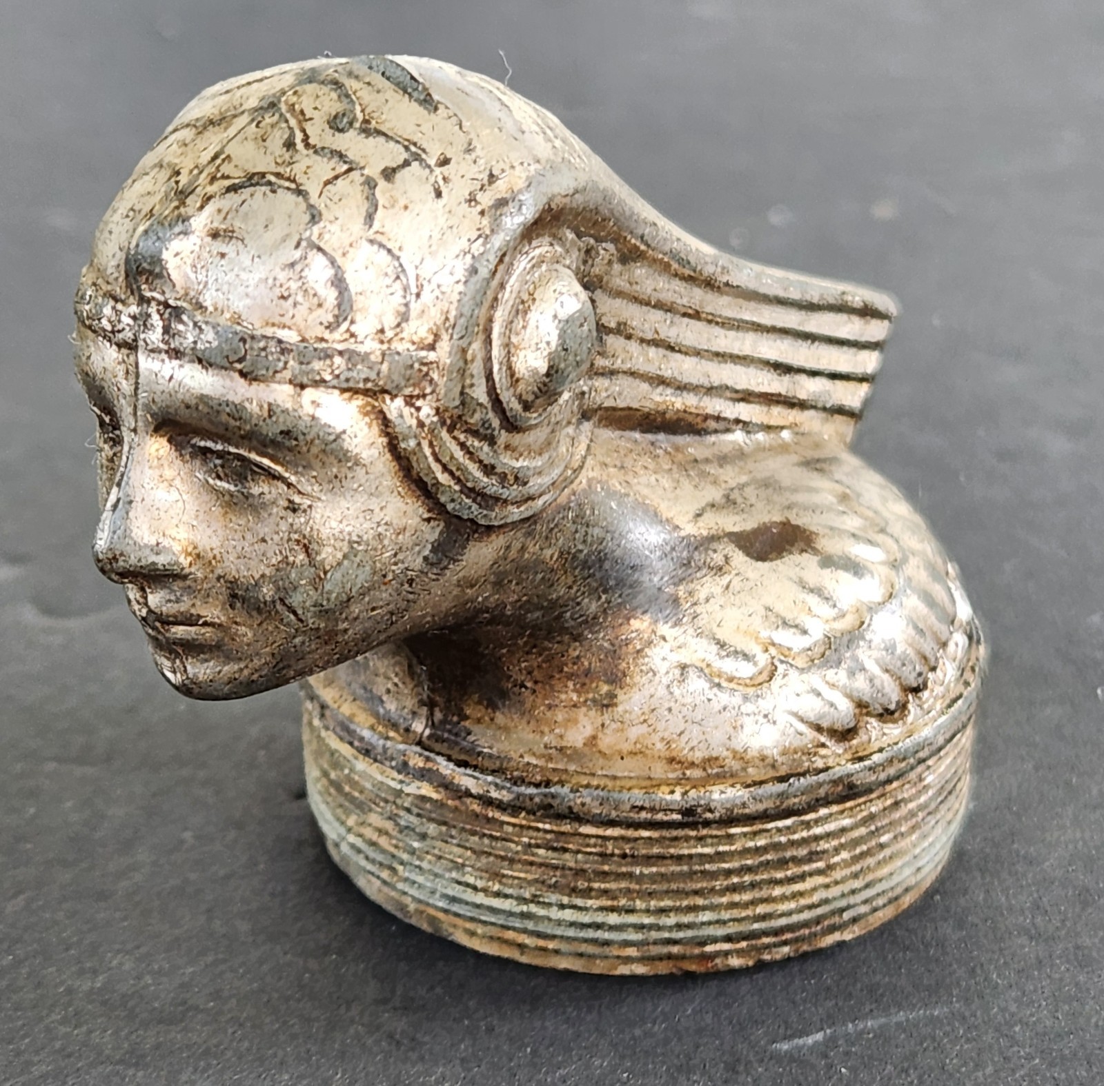 VERY RARE VINTAGE CLEOPATRA FORD MODEL T ACCESSORY RADIATOR MASCOT HOOD ORNAMENT VERY RARE VINTAGE CLEOPATRA FORD MODEL T ACCESSORY RADIATOR MASCOT HOOD ORNAMENT