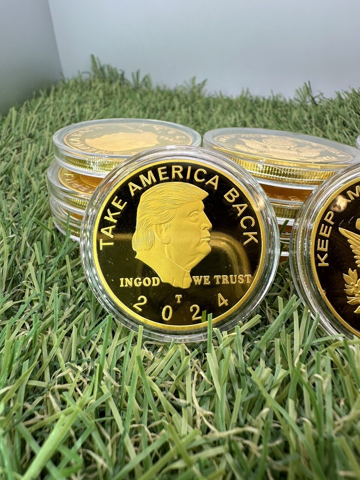 2024 Donald Trump President Gold Coin TAKE AMERICA BACK Coins - 1pc Set - USA