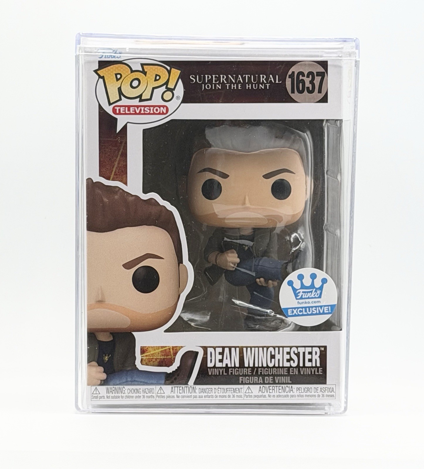 Funko Pop Supernatural #1637 Dean Winchester (Eye Of The Tiger) w/ Hard Case Funko Pop Supernatural #1637 Dean Winchester (Eye Of The Tiger) w/ Hard Case