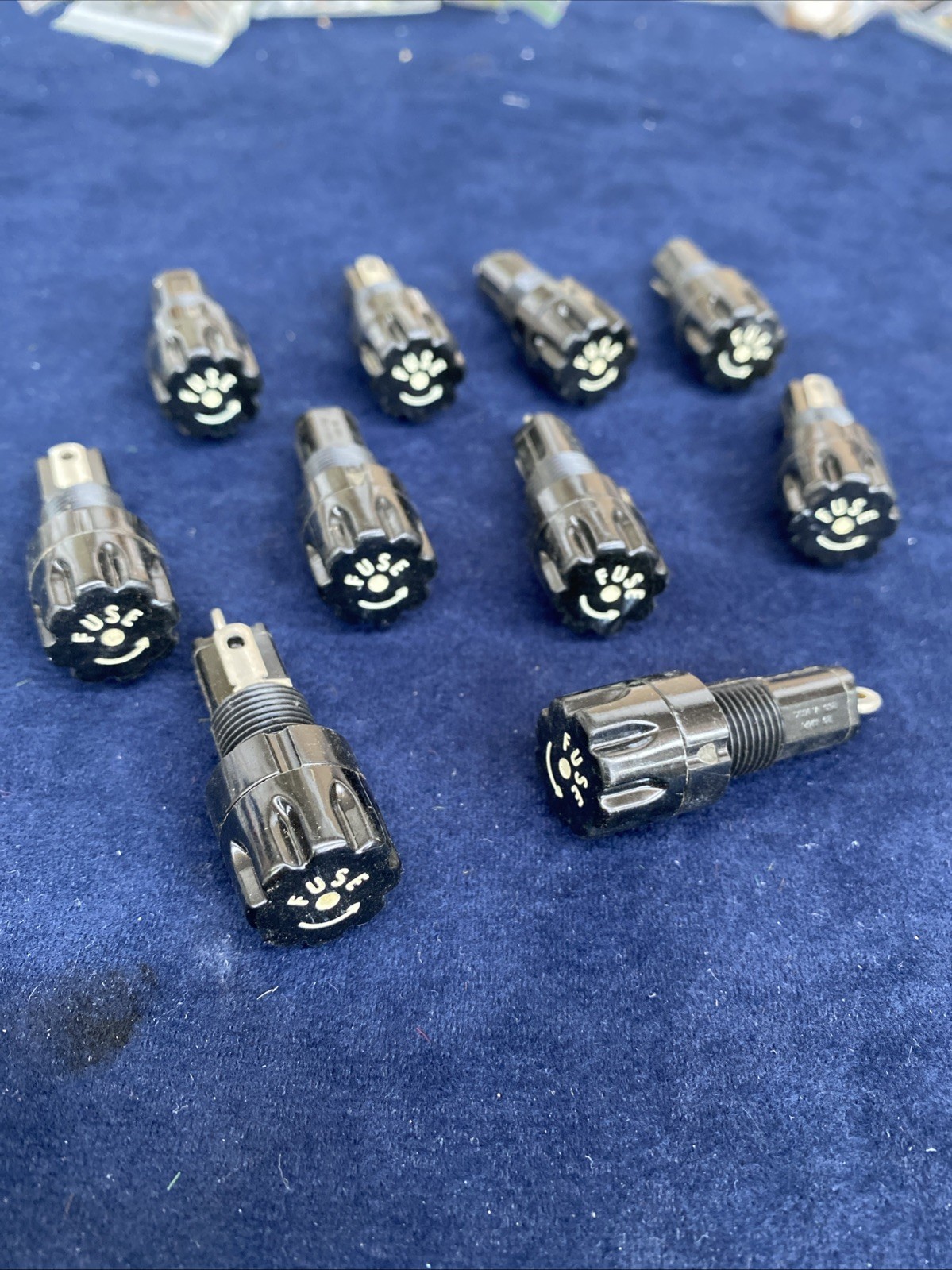 10 x Vintage Fuse Holders 10 x Vintage Fuse Holders