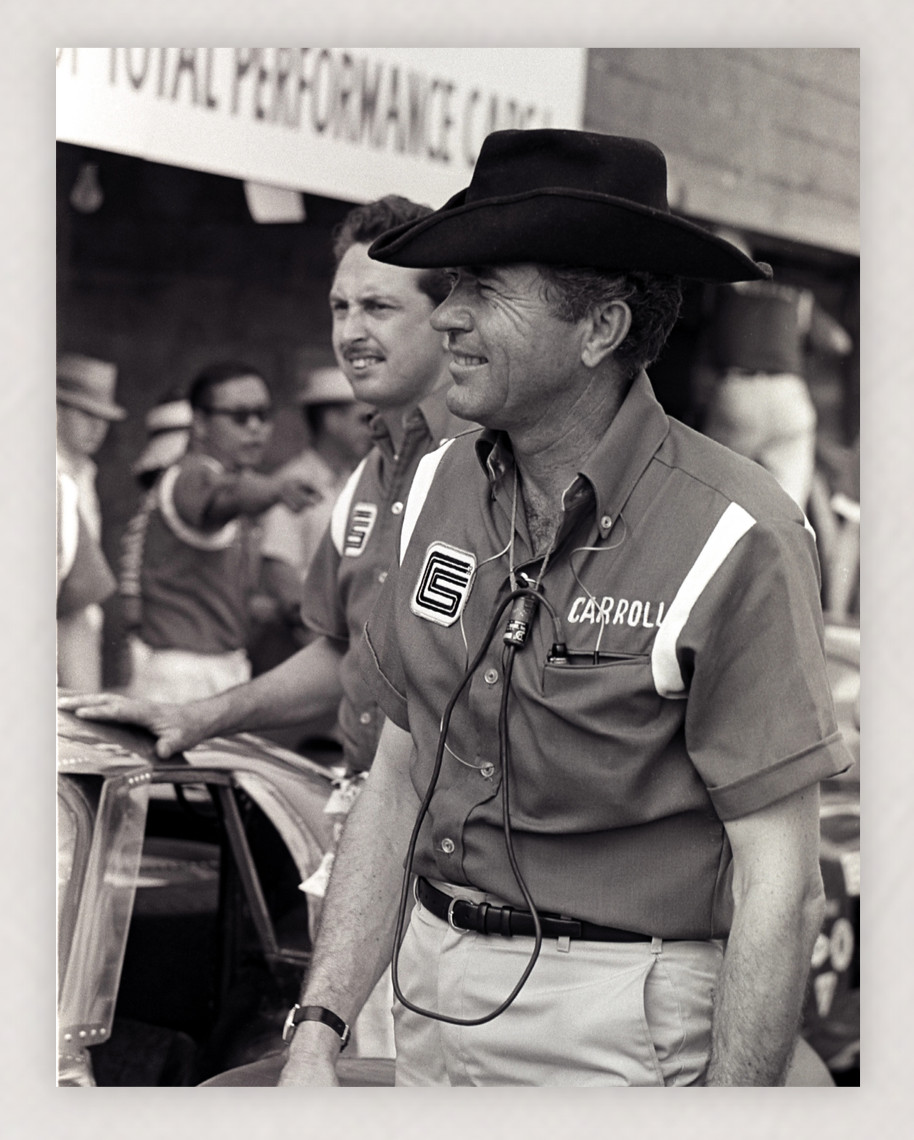 8.5X11 CARROLL SHELBY IN THE PITS TOTAL PERFORMANCE ERA REPRODUCTION PRINT 8.5X11 CARROLL SHELBY IN THE PITS TOTAL PERFORMANCE ERA REPRODUCTION PRINT