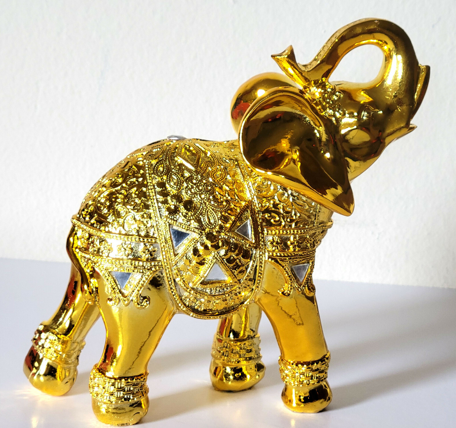 Feng Shui 8" Elegant Elephant Statue Lucky Figurine Gift Home Decor Feng Shui 8" Elegant Elephant Statue Lucky Figurine Gift Home Decor