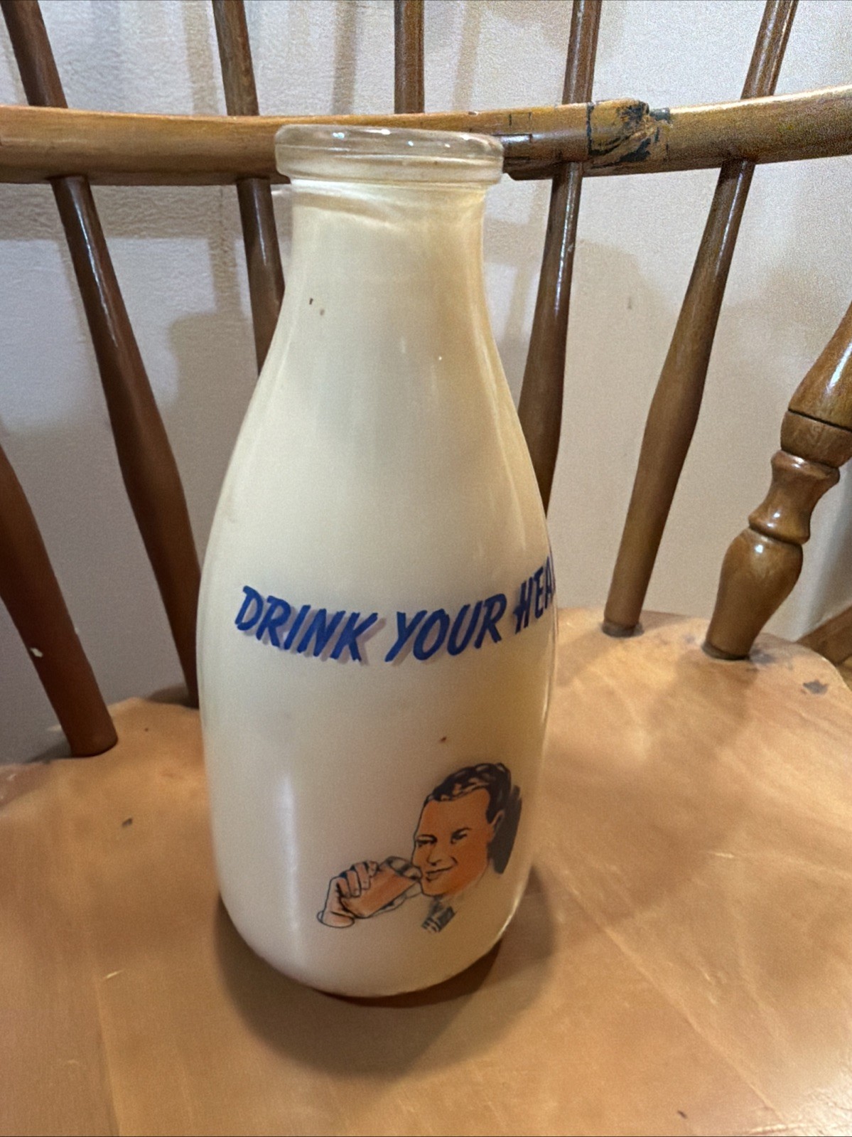 RARE Vintage "drink Your Health" Dairy bottle Store Display Milk Cream Imitation RARE Vintage "drink Your Health" Dairy bottle Store Display Milk Cream Imitation