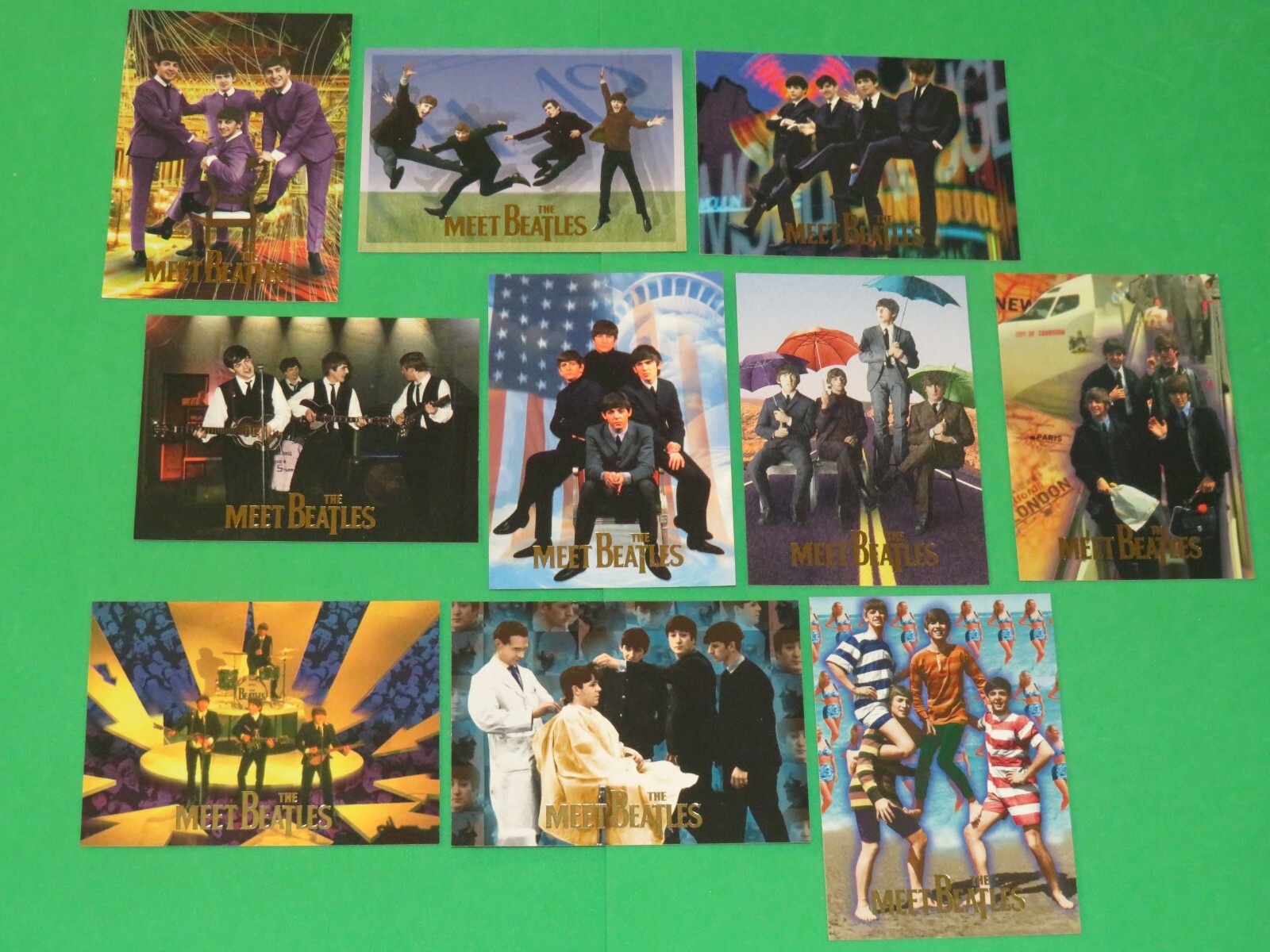 1996 Sports Time The Beatles MEET THE BEATLES GOLD FOIL INSERT 10 Card SET 1996 Sports Time The Beatles MEET THE BEATLES GOLD FOIL INSERT 10 Card SET