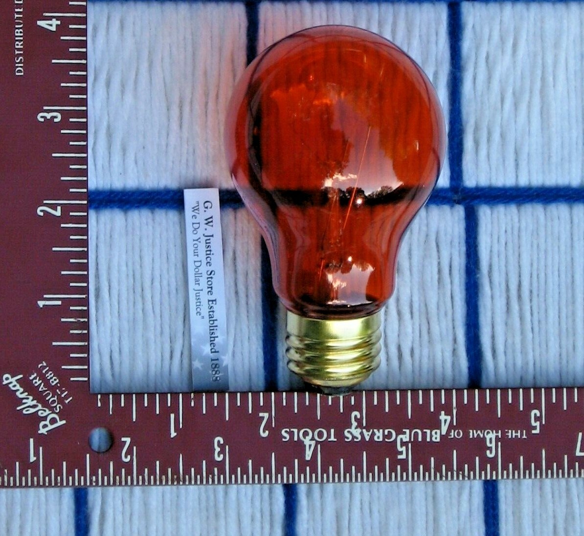 new AMBER orange 25w PARTY sign service LIGHT BULB 25 watt A19 regular HALLOWEEN