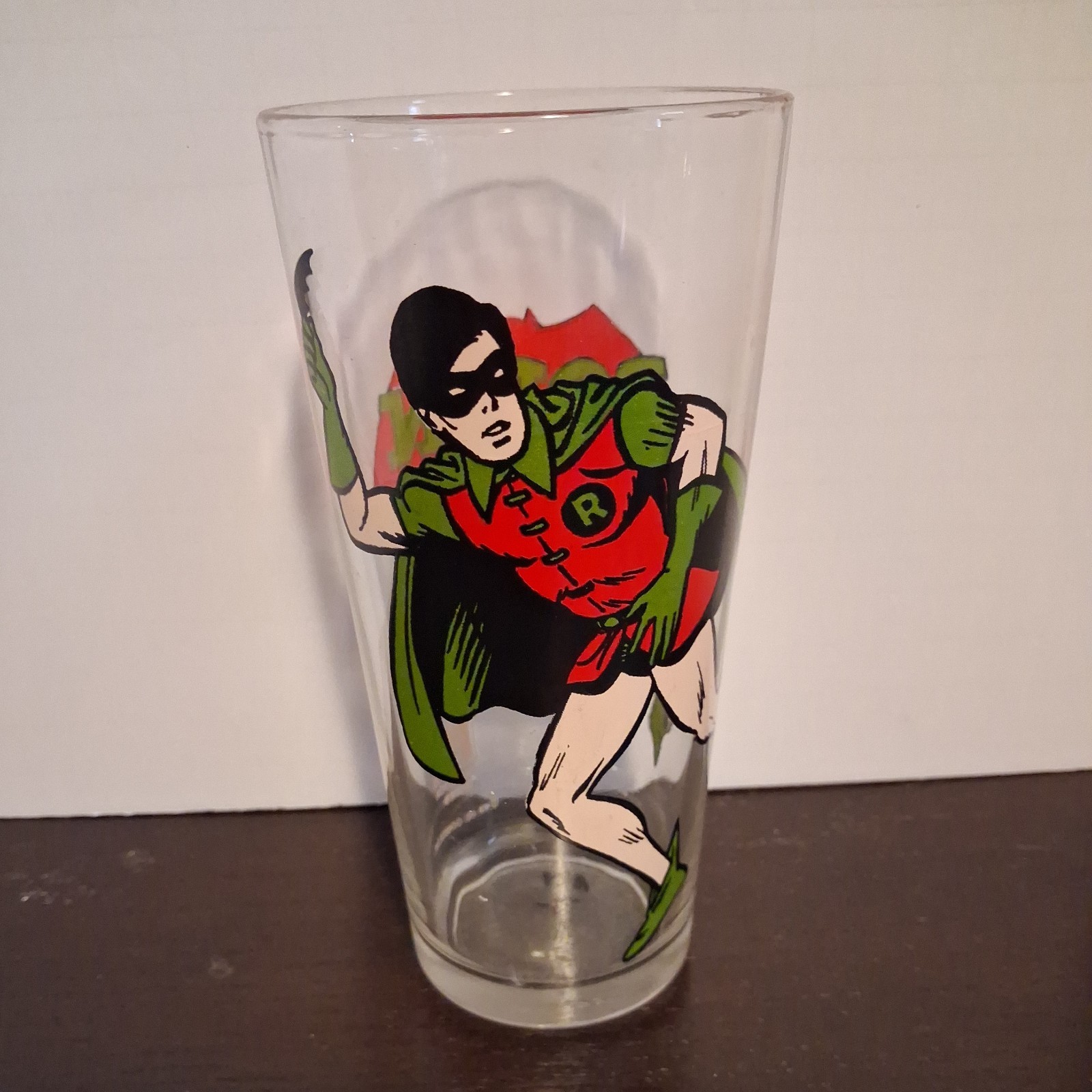 Vintage DC Comics Robin Drinking Glass 1978 Pepsi Burger King From Batman Fame