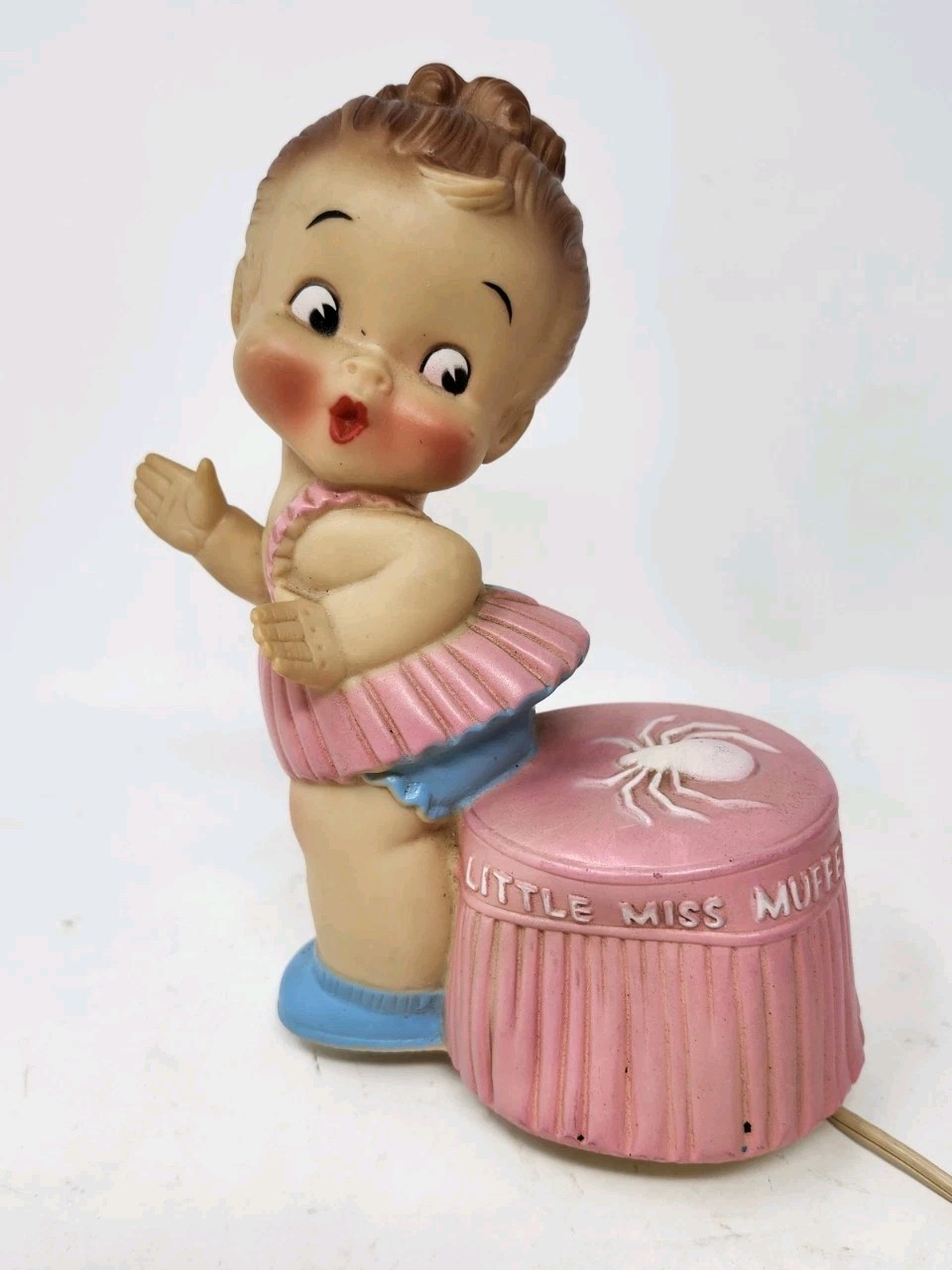 Vintage Alan Jay Little Miss Muffet Nightlight Rubber Toy Doll Cute *Not Working Vintage Alan Jay Little Miss Muffet Nightlight Rubber Toy Doll Cute *Not Working