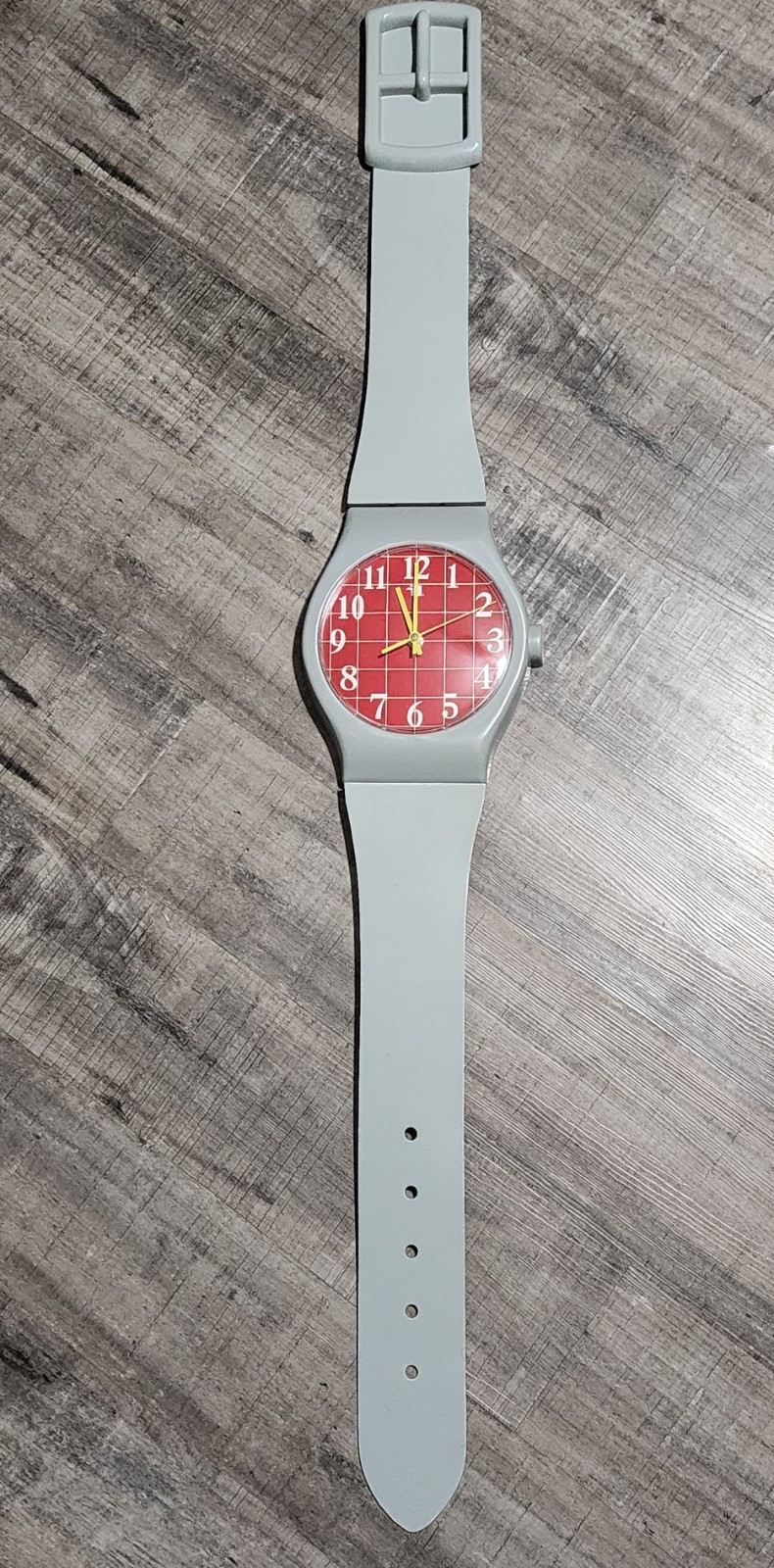 NEW Rare 1980's Vintage 57" inch Jumbo Gray Wall Watch Clock NEW Rare 1980's Vintage 57" inch Jumbo Gray Wall Watch Clock