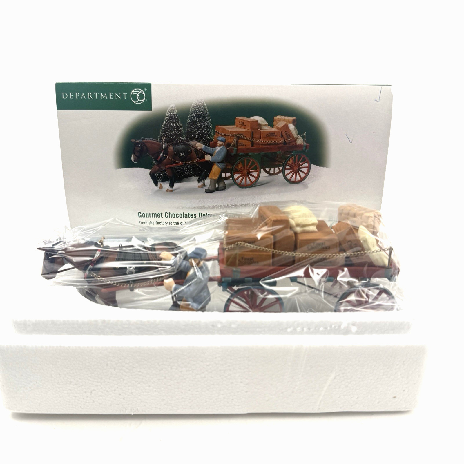 Department 56 Dickens Village Gourmet Chocolates Delivery Wagon Horse 58523 Department 56 Dickens Village Gourmet Chocolates Delivery Wagon Horse 58523