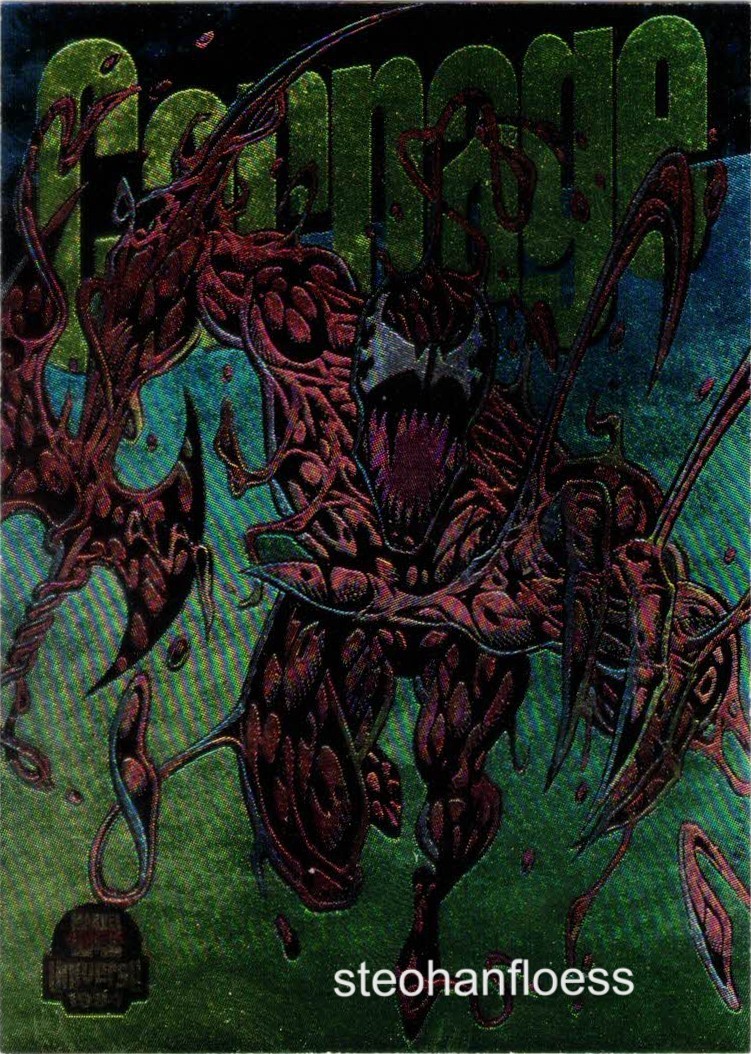 1994 Fleer Marvel Universe Series V Powerblast Power Blast Rainbow #1 Carnage