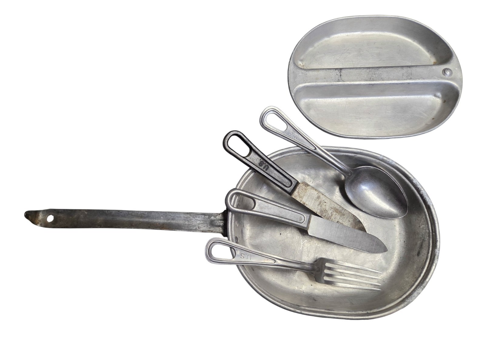 WWII 1942 Dated Mess Kit w/ Utensils WWII 1942 Dated Mess Kit w/ Utensils