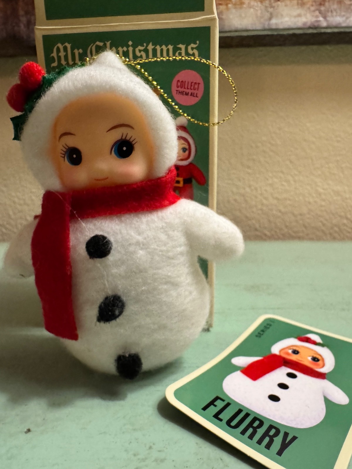 Mr Christmas Mystery Mini Elf Ornament Flurry Snowman Series 1 Collectible Mr Christmas Mystery Mini Elf Ornament Flurry Snowman Series 1 Collectible