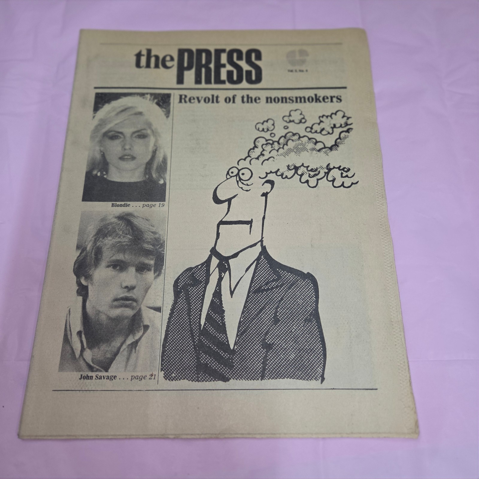 Vintage The Press Vol 5 No 4 Newspaper Blondie Burgess Meredith Rocky Vintage The Press Vol 5 No 4 Newspaper Blondie Burgess Meredith Rocky