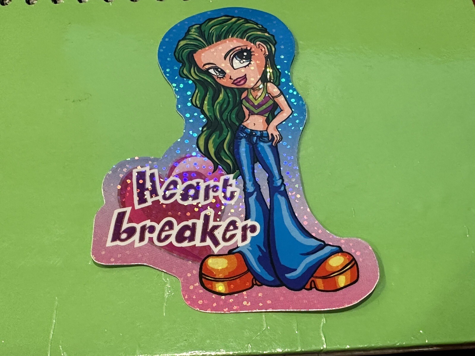 Allstar Girls Y2K Holofoil Vending Sticker #11 of #21 (2004) "Heart Breaker"