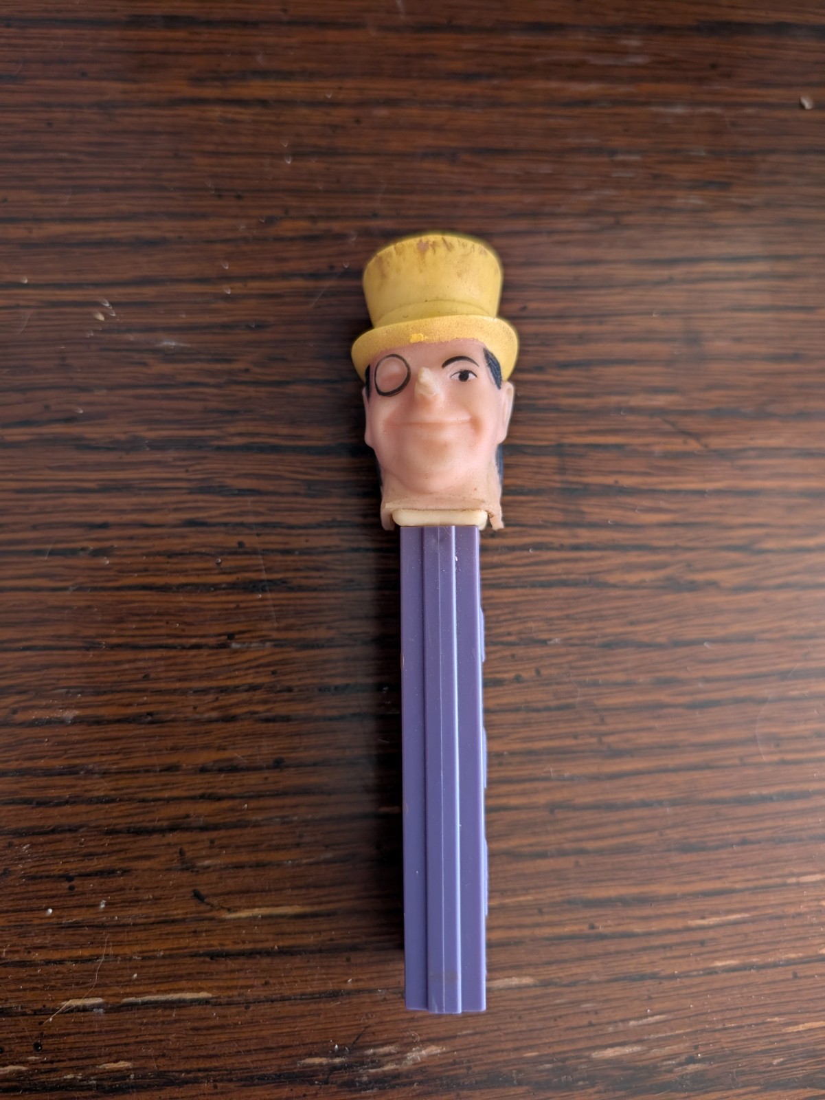 Vintage 1978 The Penguin PEZ Dispenser Soft Head No Feet Purple Stem DC Comics Vintage 1978 The Penguin PEZ Dispenser Soft Head No Feet Purple Stem DC Comics