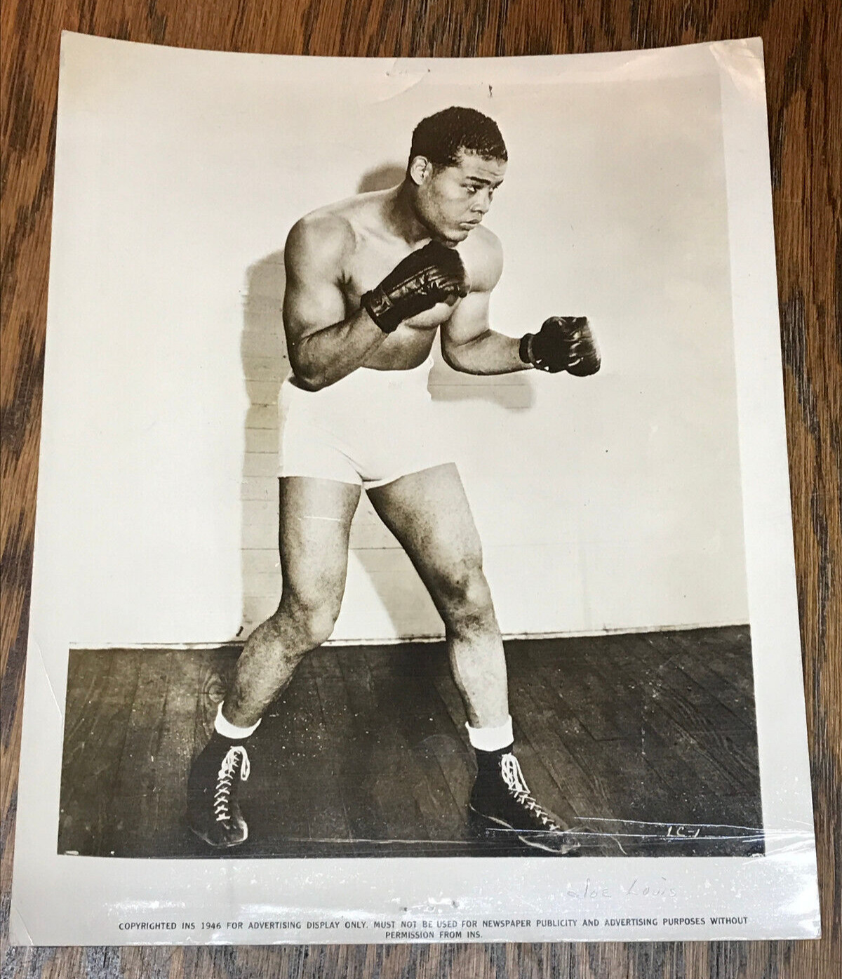 1946 Joe Lewis Boxing Training Official INS Press Photo 10\
