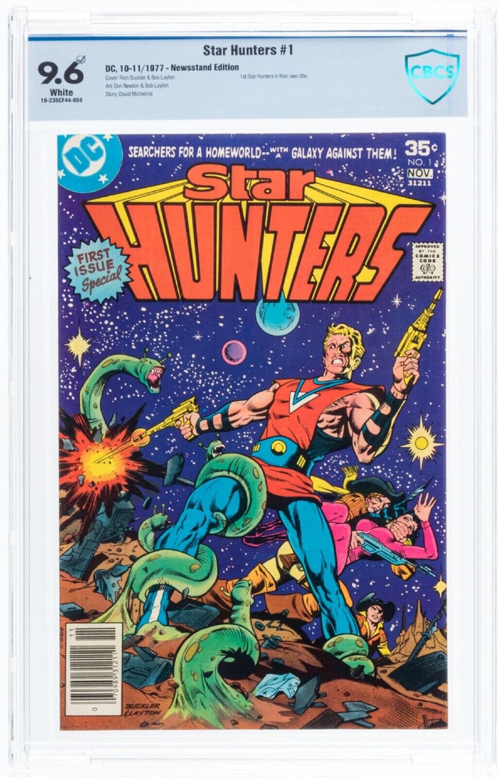 DC Star Hunters #1 1977 Comic CBCS 9.6 Buckler Bob Layton 1st Newsstand Key cgc