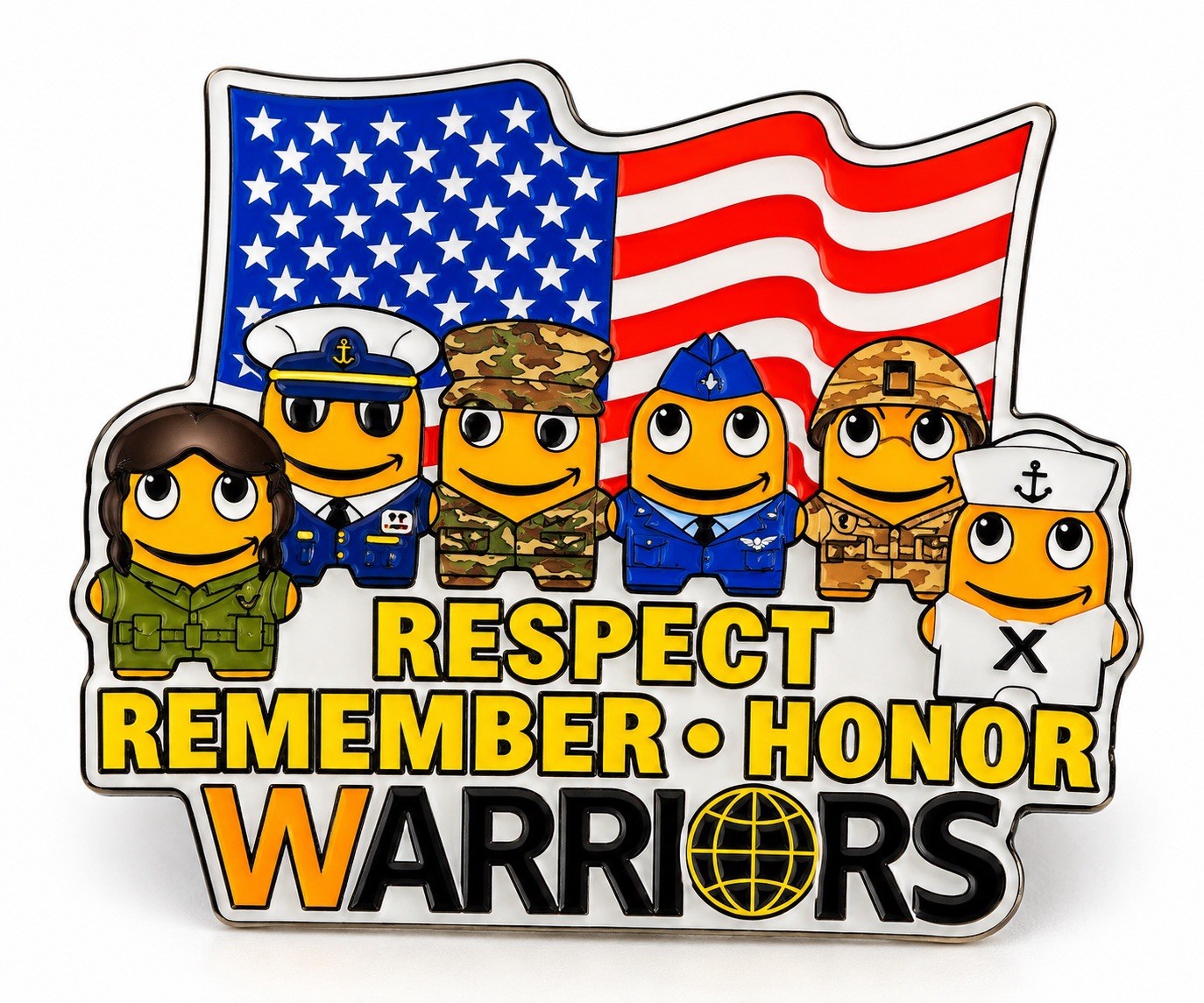 Amazon Peccy Pin -WARRIORS- (FREE SHIPPING) (NEW)