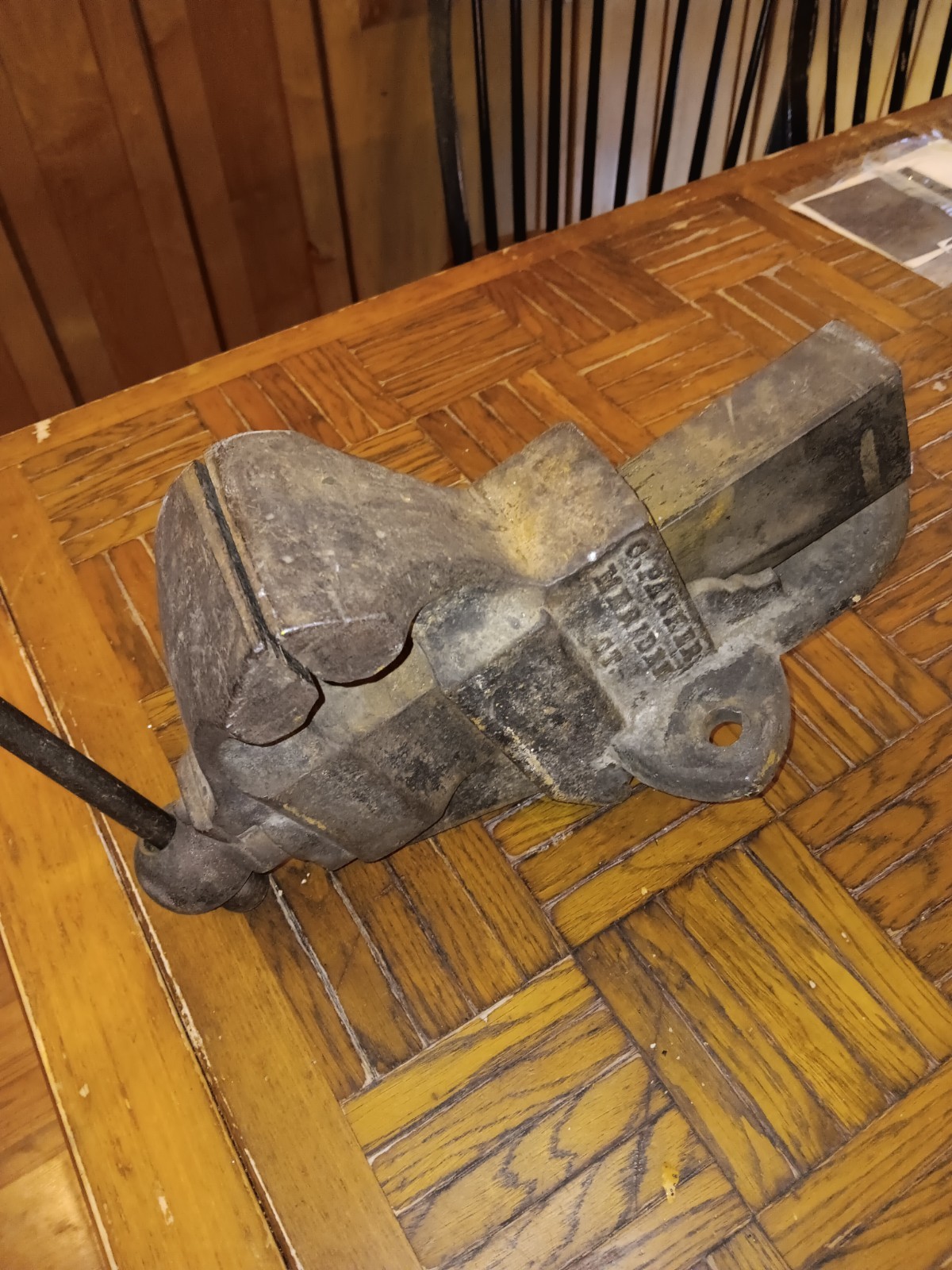 Antique C. Parker Co. No 42 Vise 4” Jaws Meriden CT Pat Antique C. Parker Co. No 42 Vise 4” Jaws Meriden CT Pat